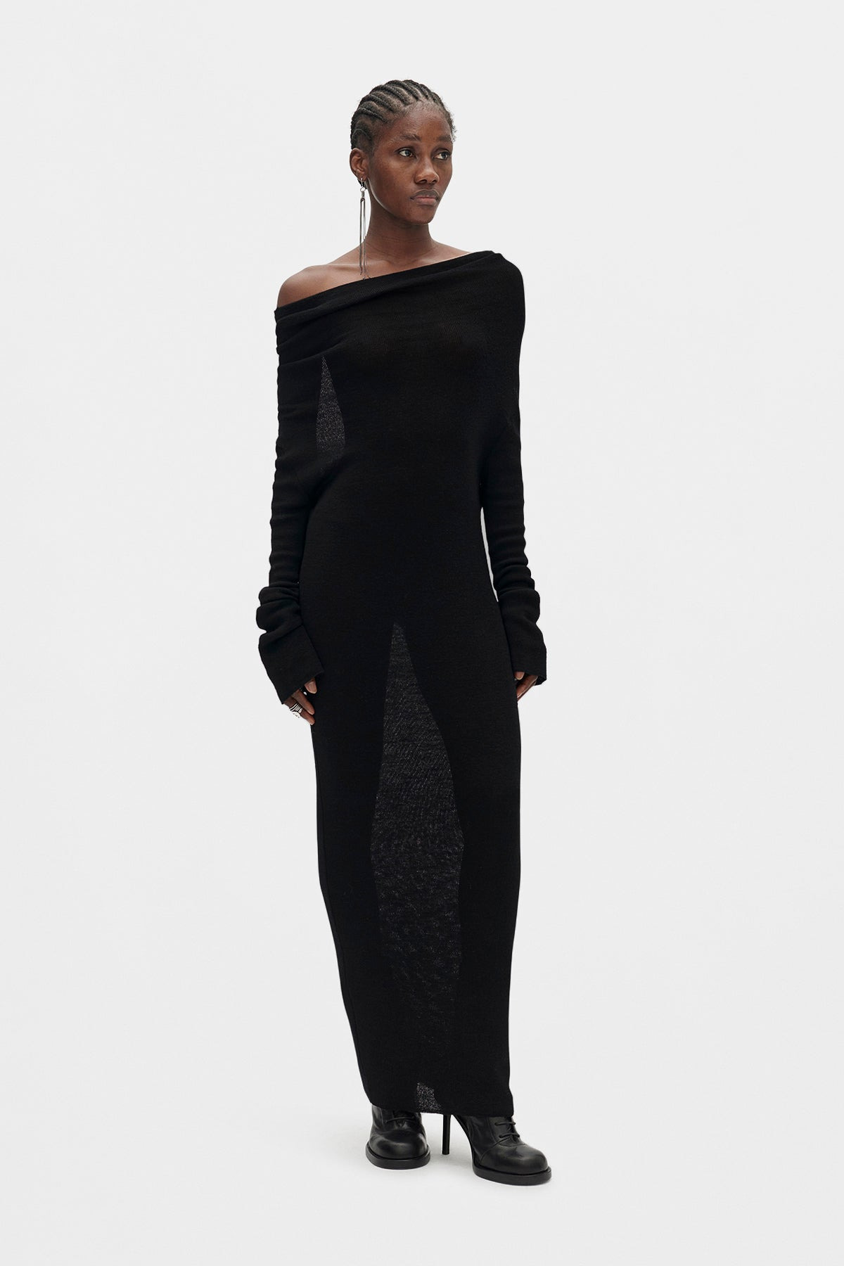 Barbro Dropped Shoulder Midi Knitted Dress - 4