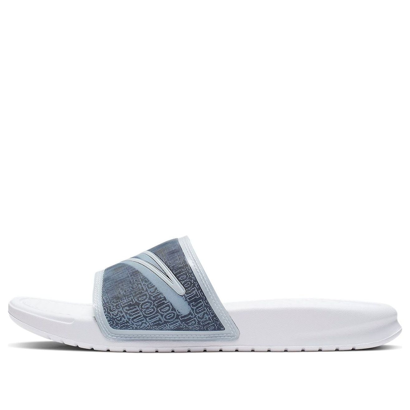 (WMNS) Nike Benassi LX White Blue Slippers 'White Blue' BQ5173-100 - 1