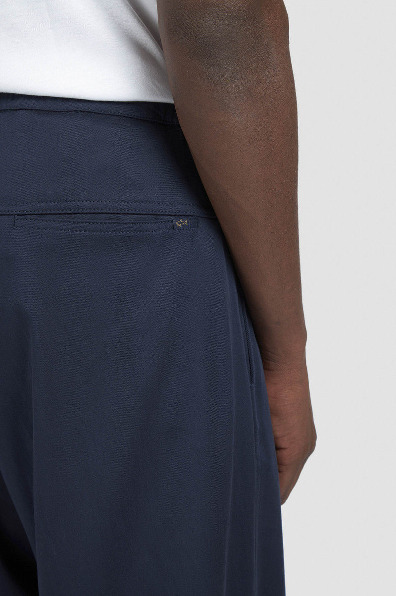 XSOFT STRETCH COTTON AND TENCEL TROUSERS WITH TWO PINCE 4