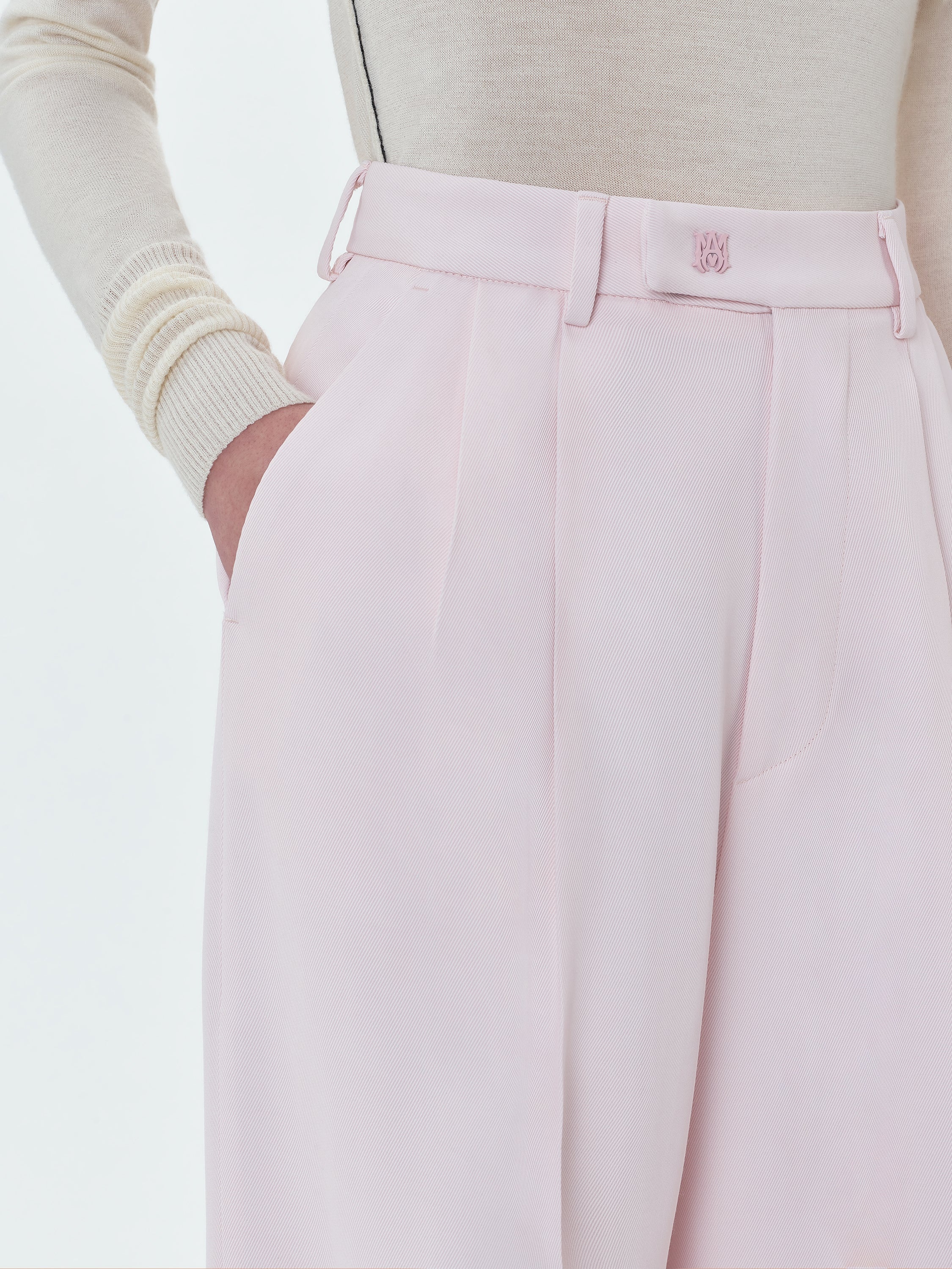 VISCOSE DOUBLE PLEATED TROUSERS - 7