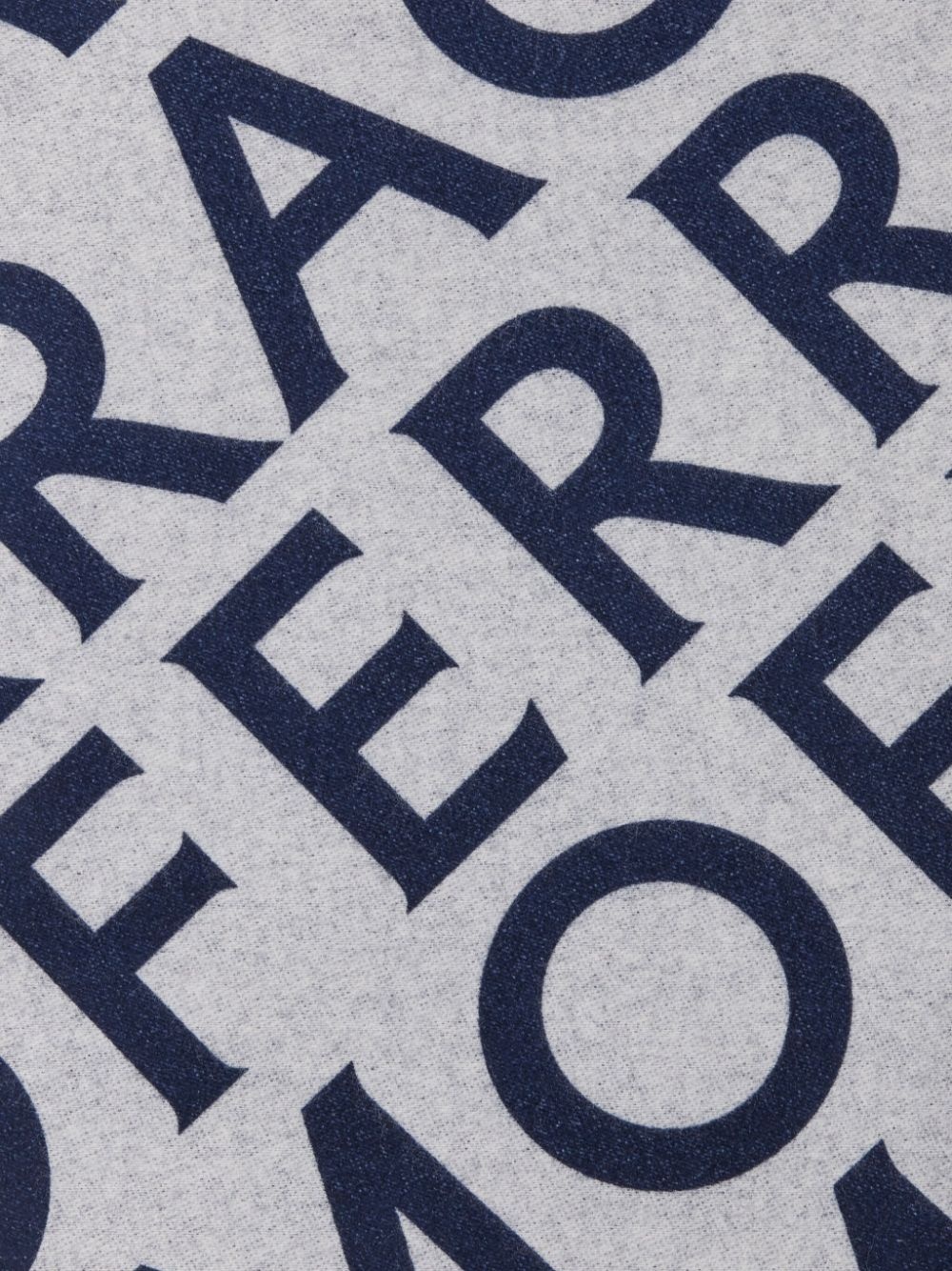 logo-print fine-knit scarf - 2