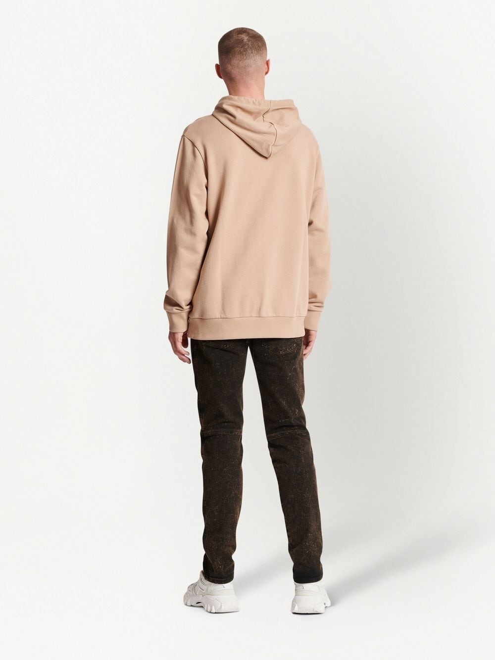 logo-embossed hoodie - 4