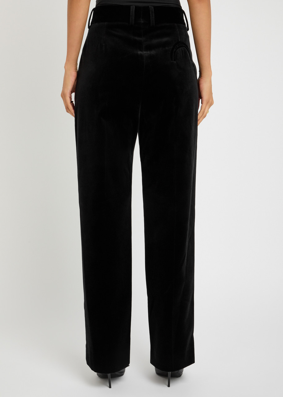 Blaze Milano Fox Pleated Velvet Trousers - 3