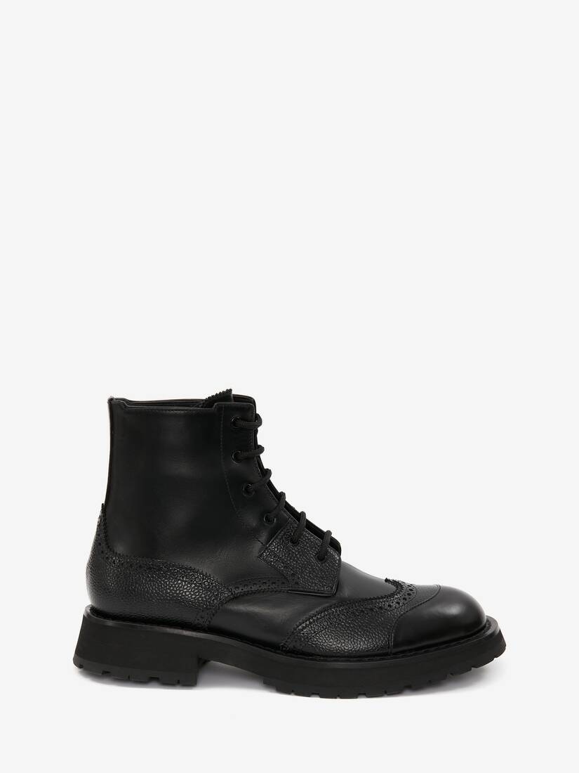Men's Punk Worker Boot in Black - 1