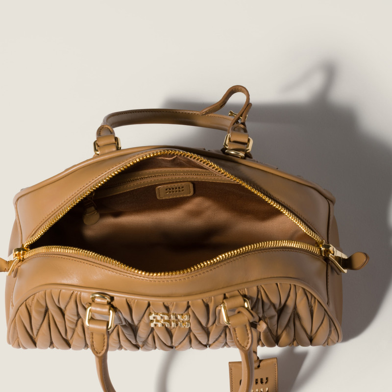 Arcadie matelassé nappa leather bag 4