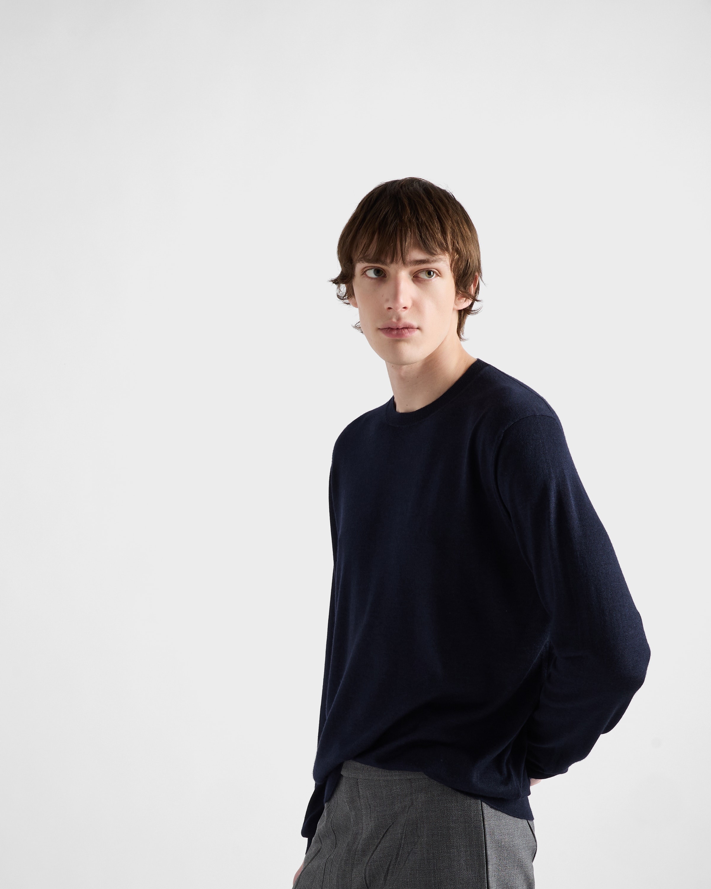 Cashmere and silk crew-neck sweater - 4