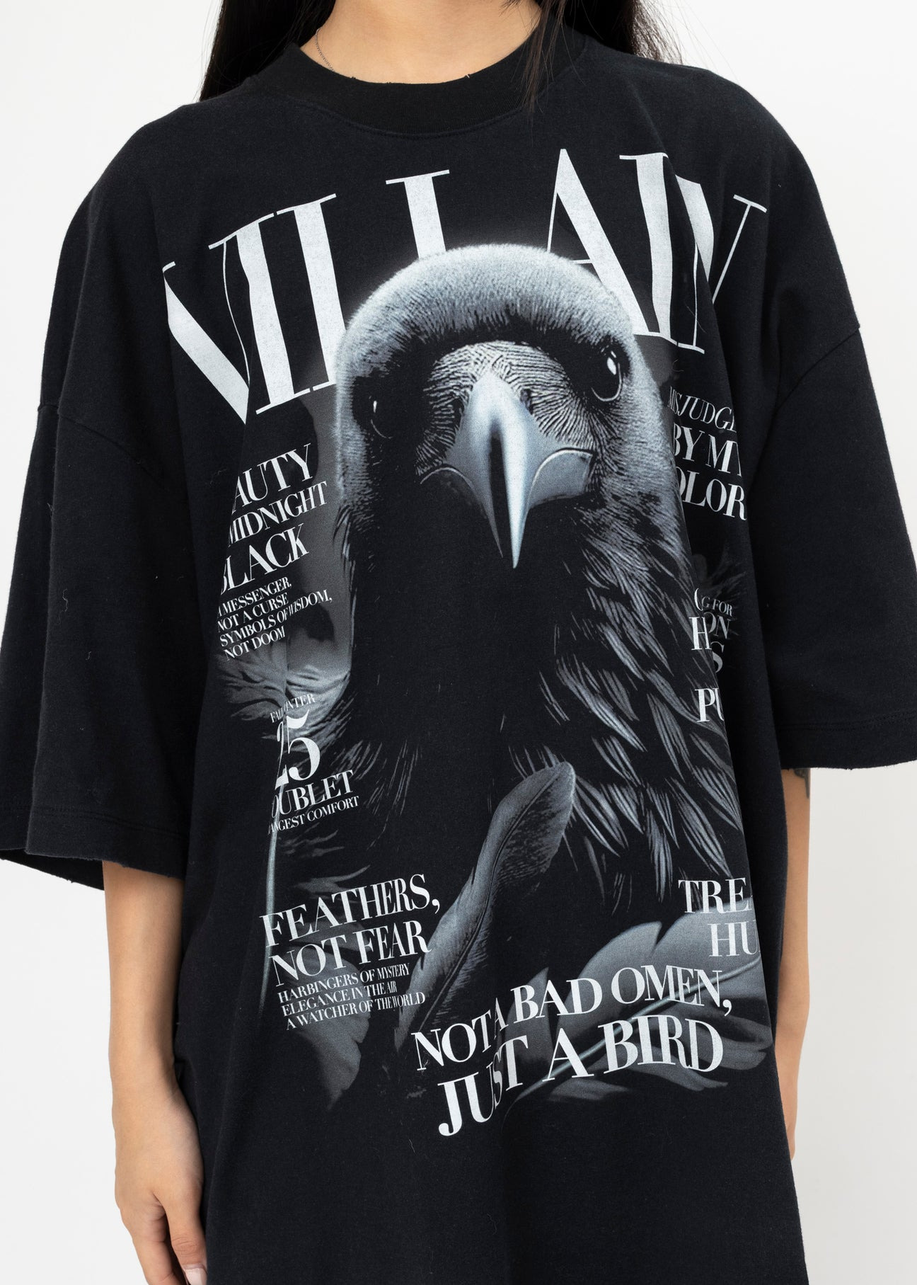 BLACK DOUBLET VILLAIN COVER PRINT T-SHIRT - 4