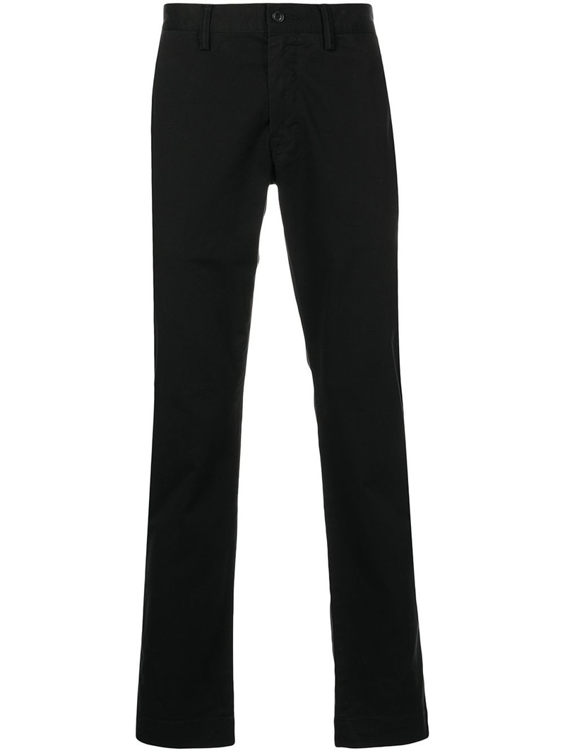 slim-fit cotton trousers 1