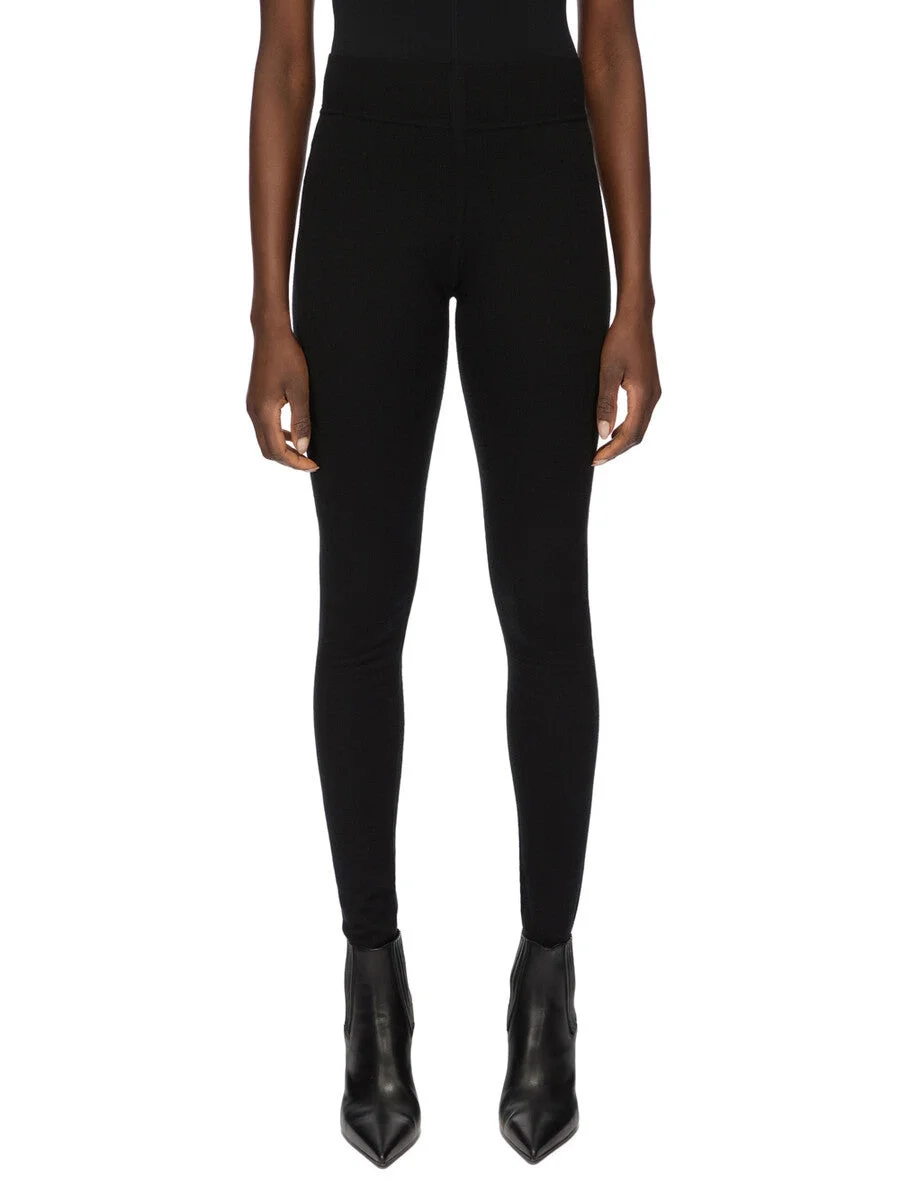 high-waist wool trousers - 1