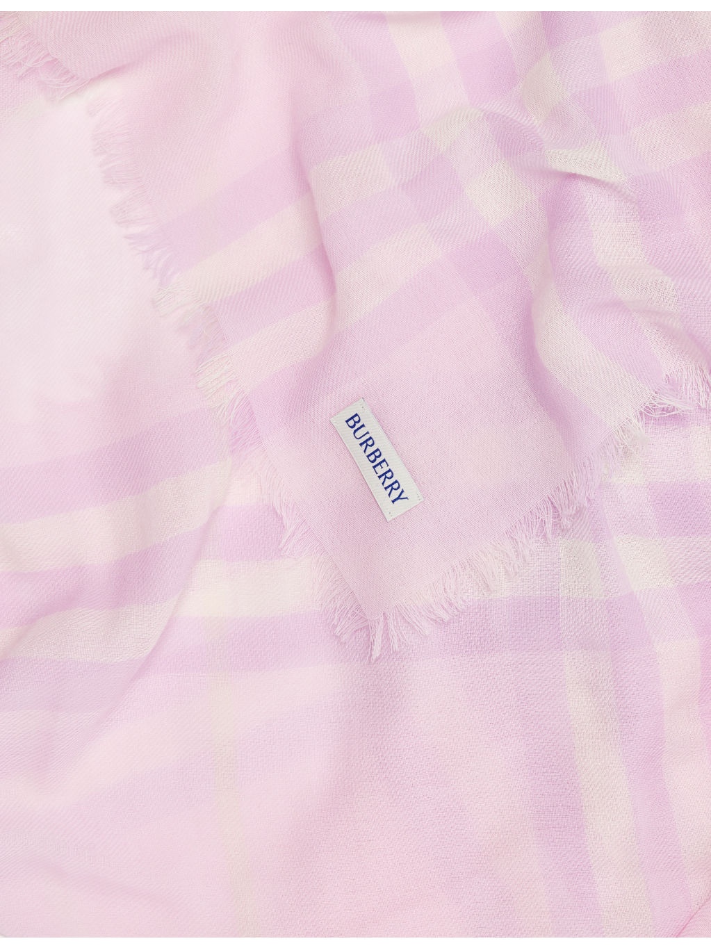 Wide Check Wool Scarf - 2