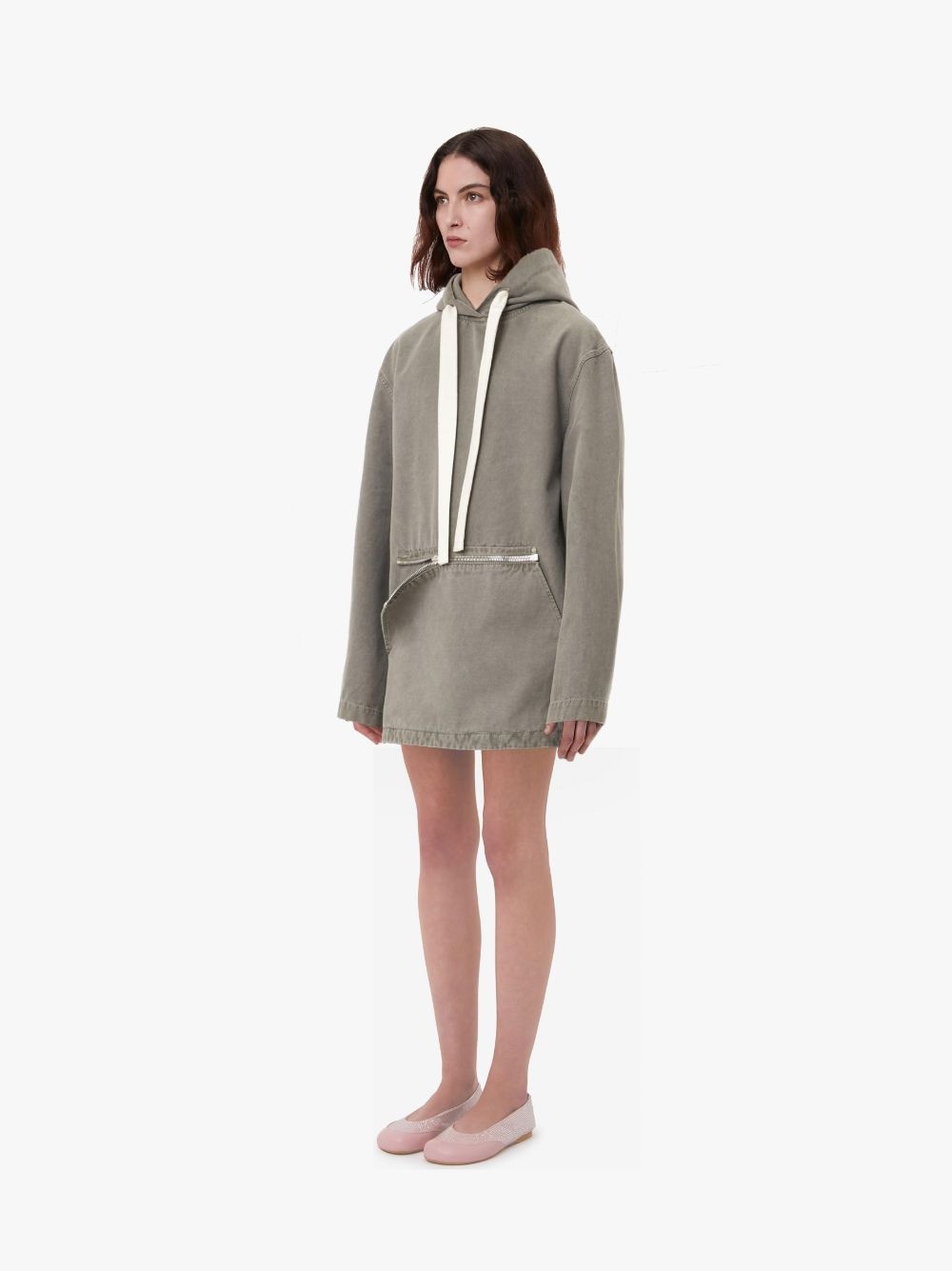 FRONT POCKET ANORAK STYLE HOODIE - 5