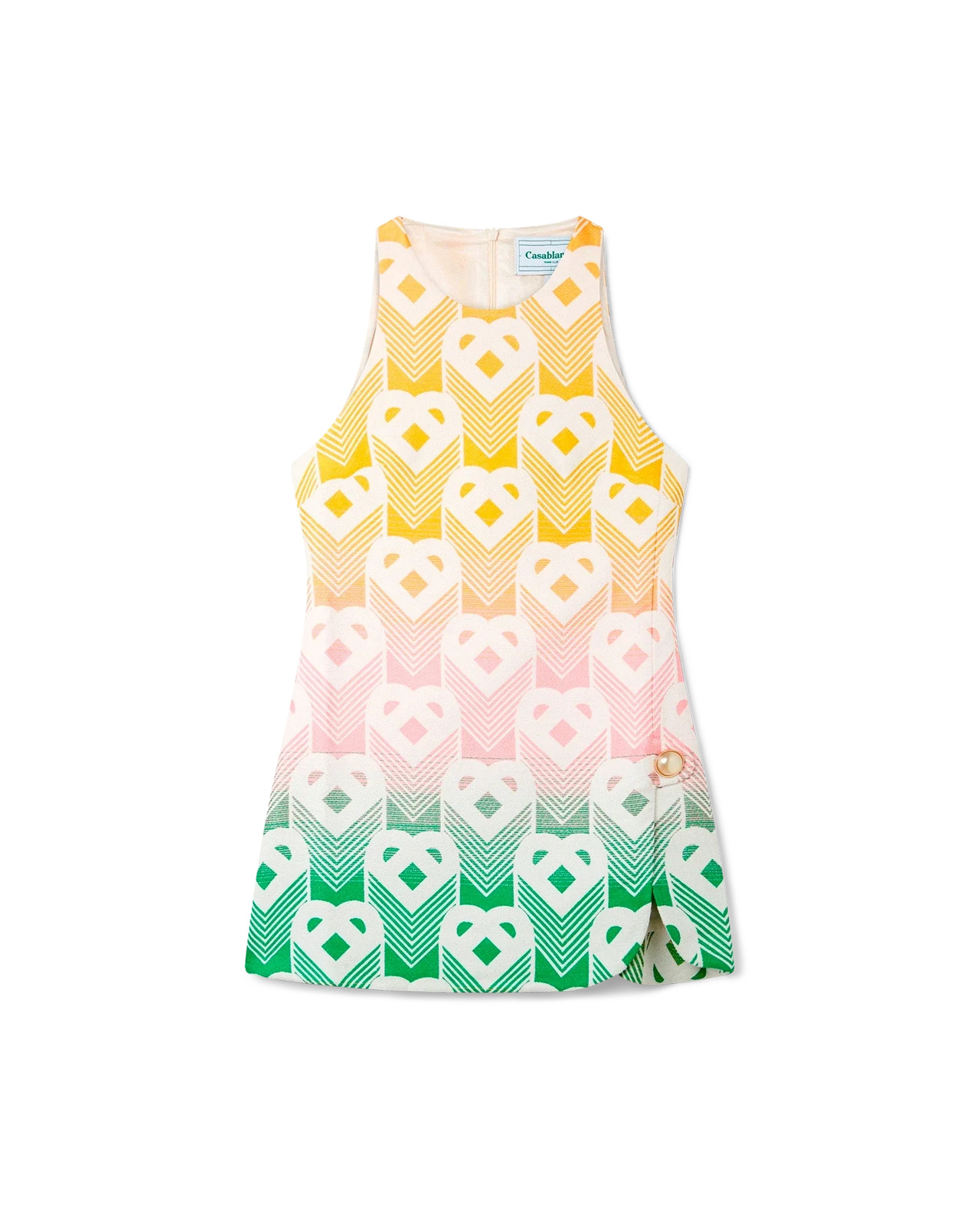 Gradient Heart Monogram Shift Dress - 1