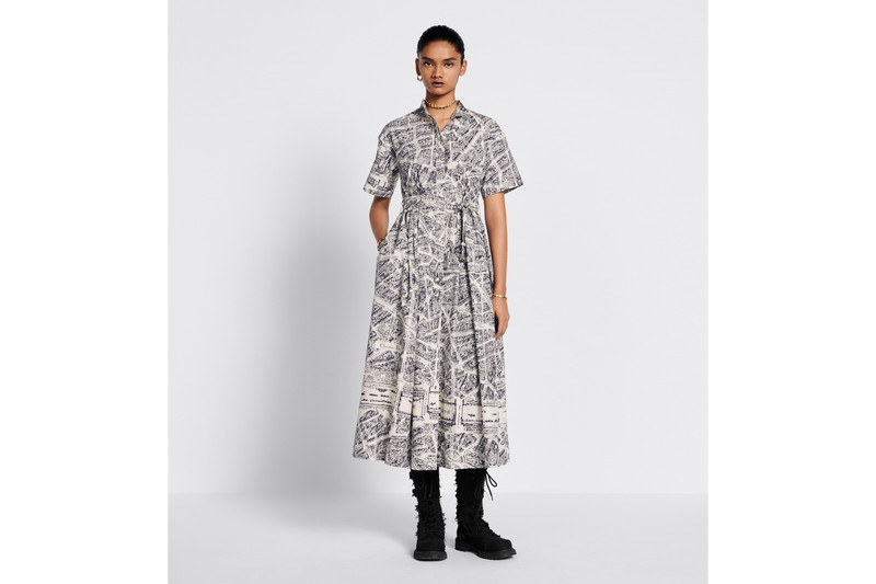 Mid-Length Belted Shirt Dress 2