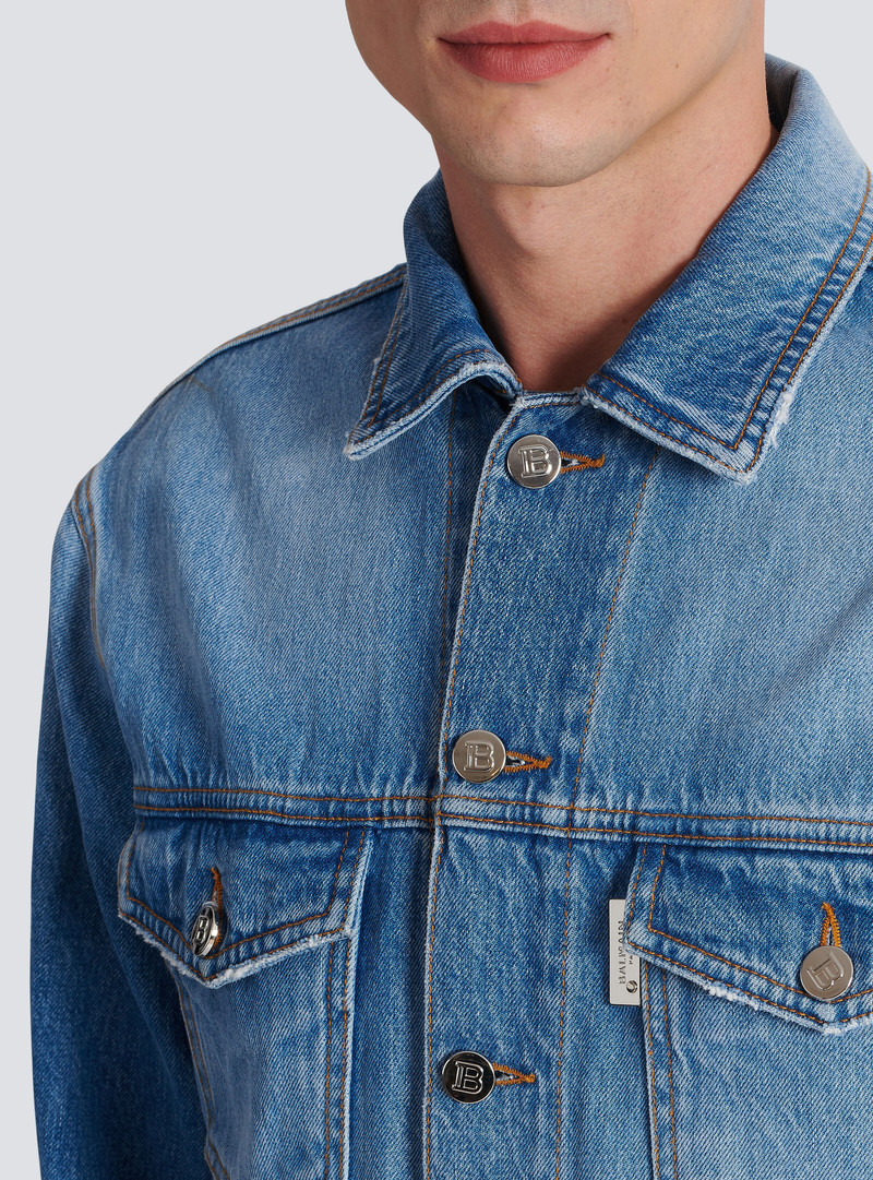 Denim jacket with zip fastening 8