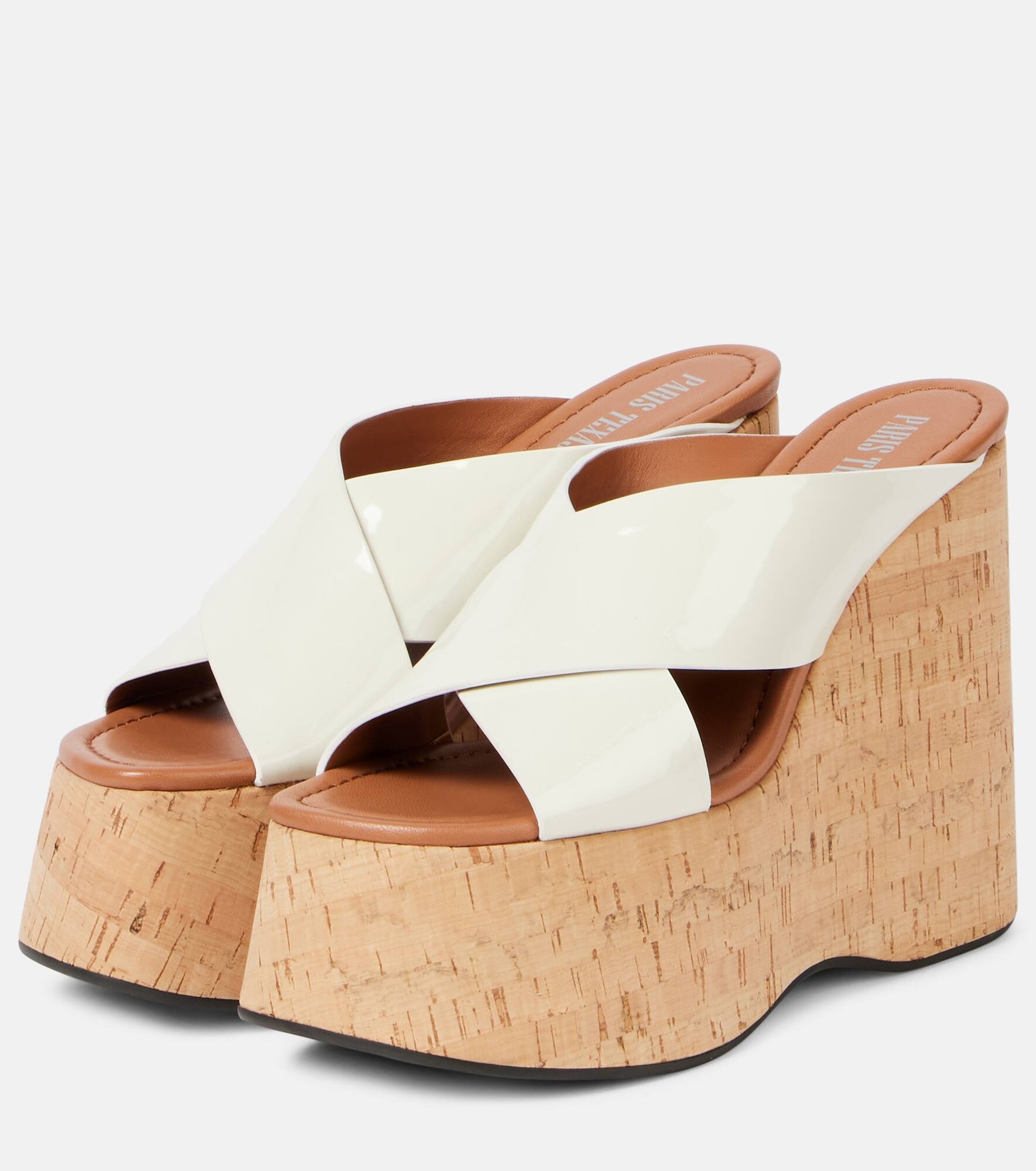 Mara 135 patent leather platform sandals - 4