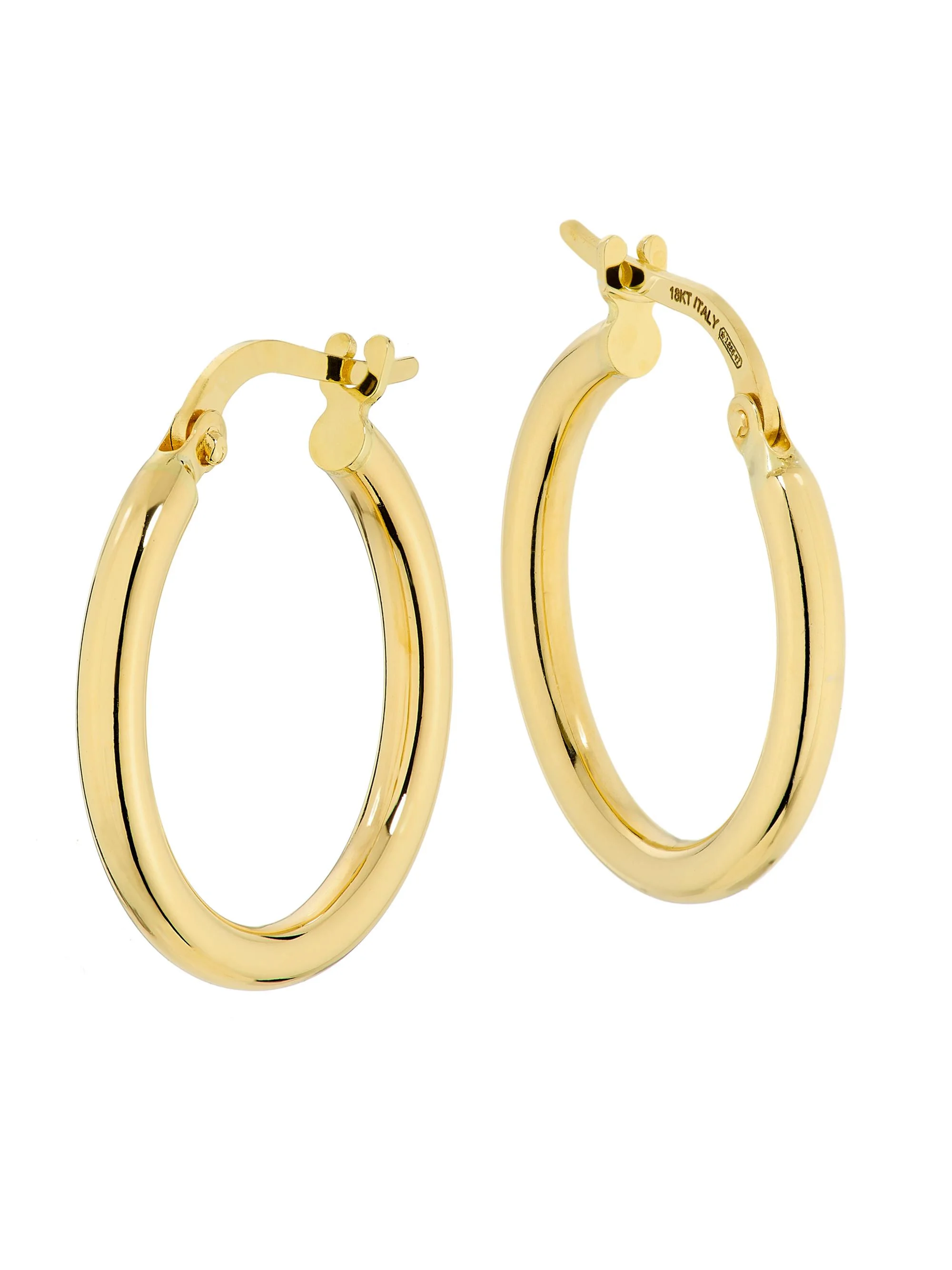 Women's Tiny Treasures 18K Yellow Gold Hoop Earrings/15MM - Yellow Gold - 1