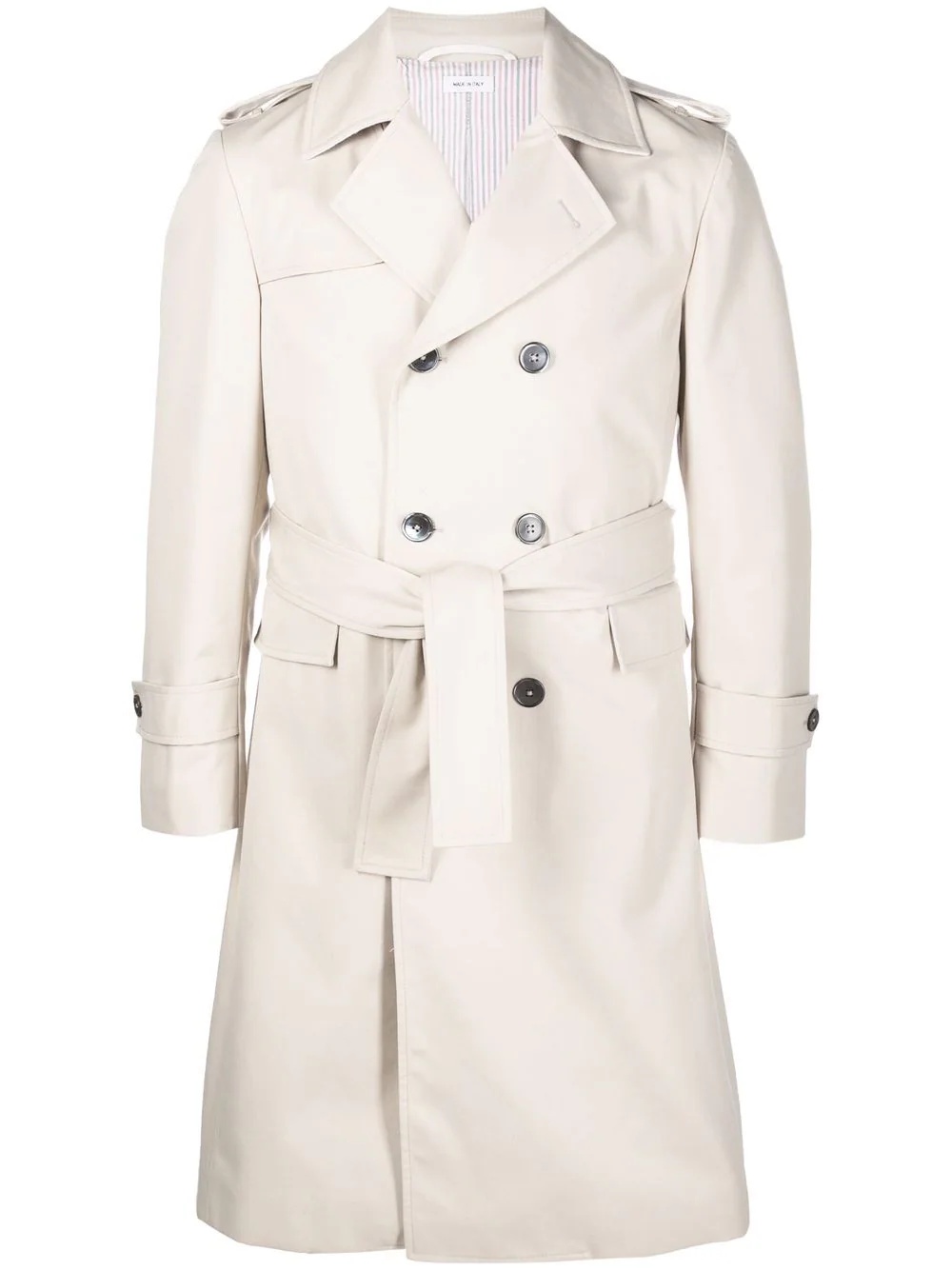 belted trench coat - 1