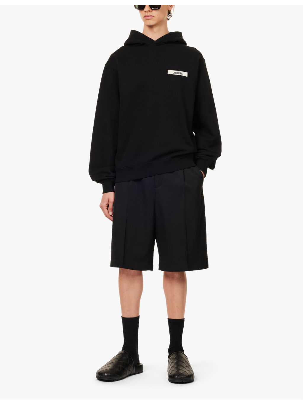 Logo-embroidered cotton-jersey hoody - 2