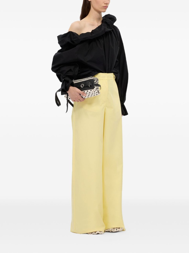 MSGM ruffled-neck blouse outlook