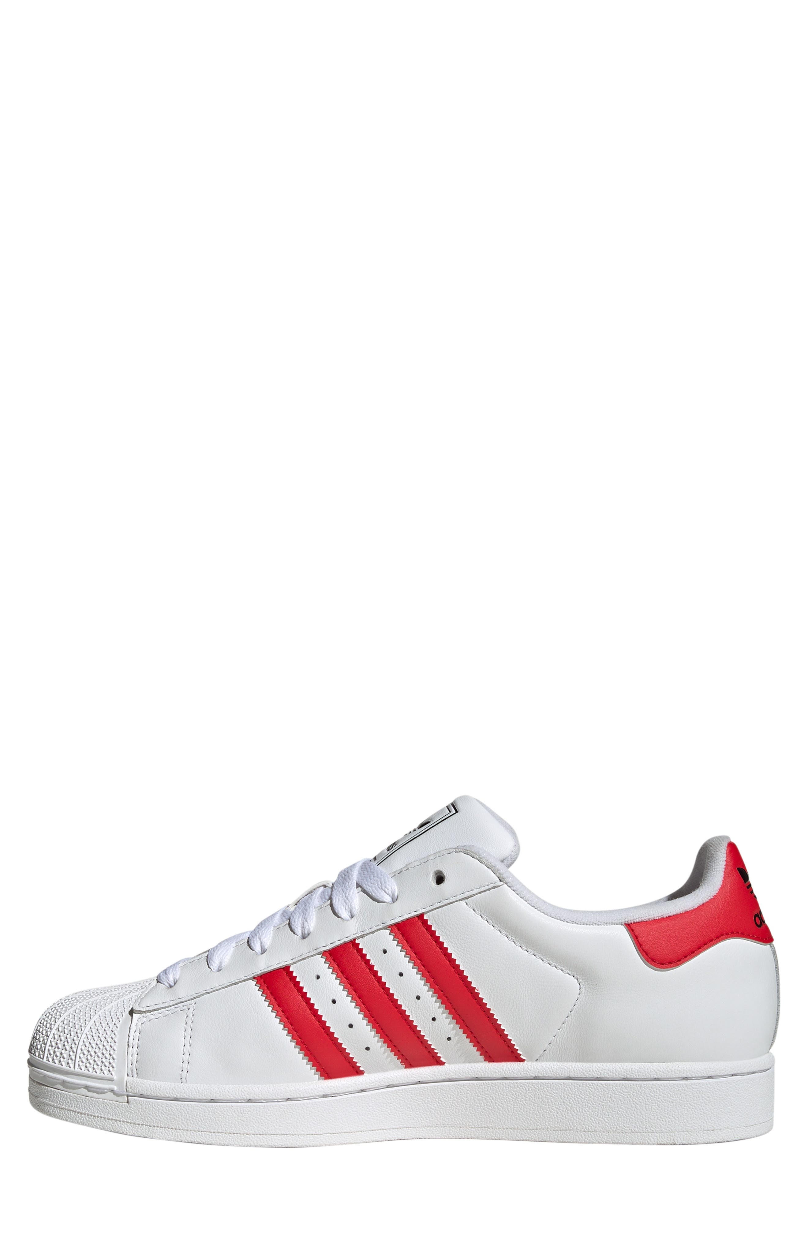 adidas Gender Inclusive Superstar II Sneaker in White/better Scarlet/black at Nordstrom - 6