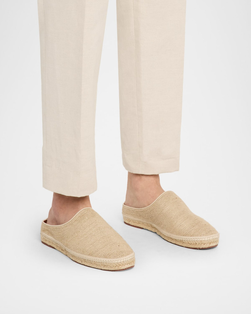 Loro Piana Men's Sea Sabot Walk Espadrille Mules outlook