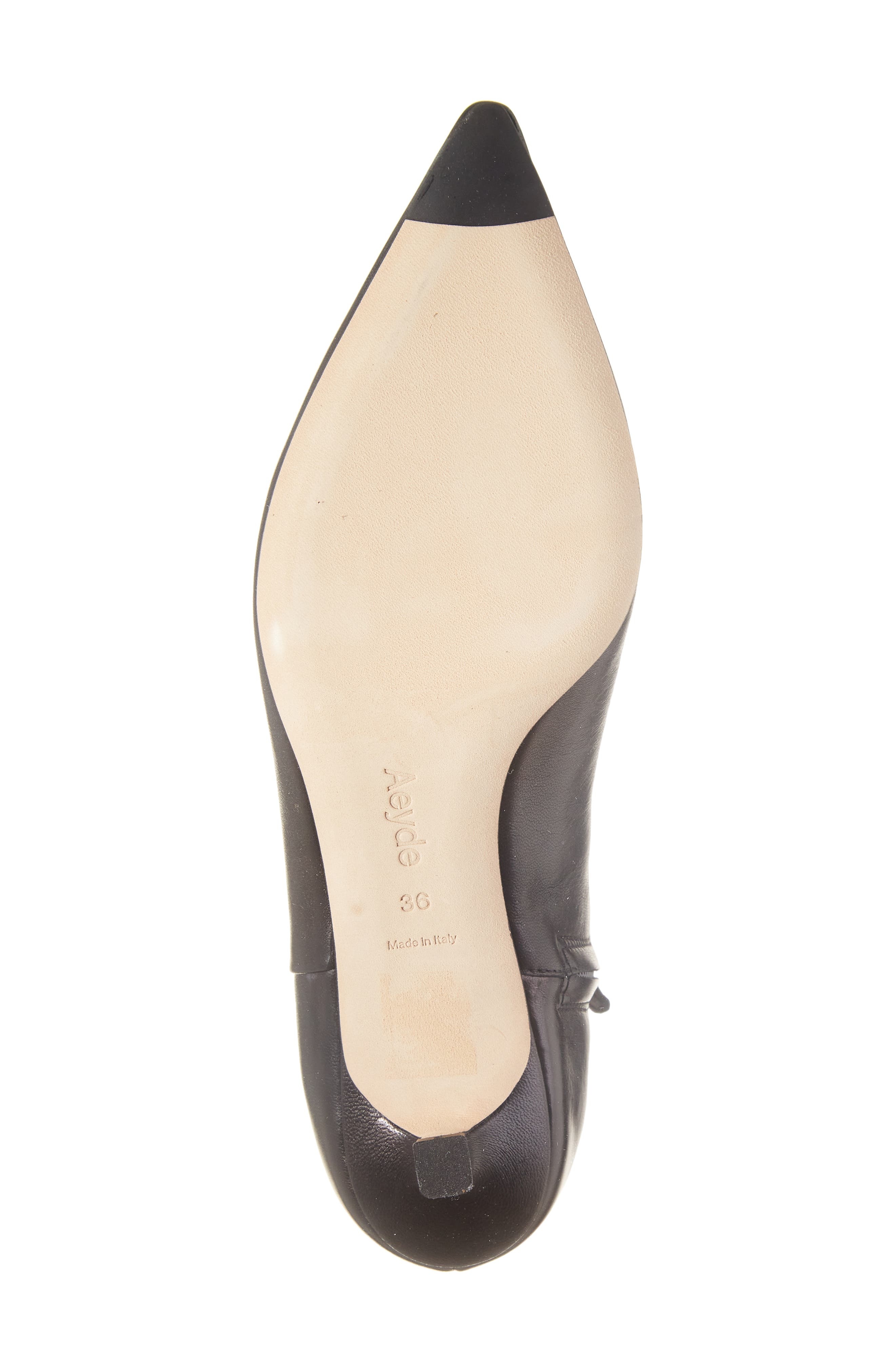 aeyde Sofie Pointed Toe Bootie in Black at Nordstrom - 6
