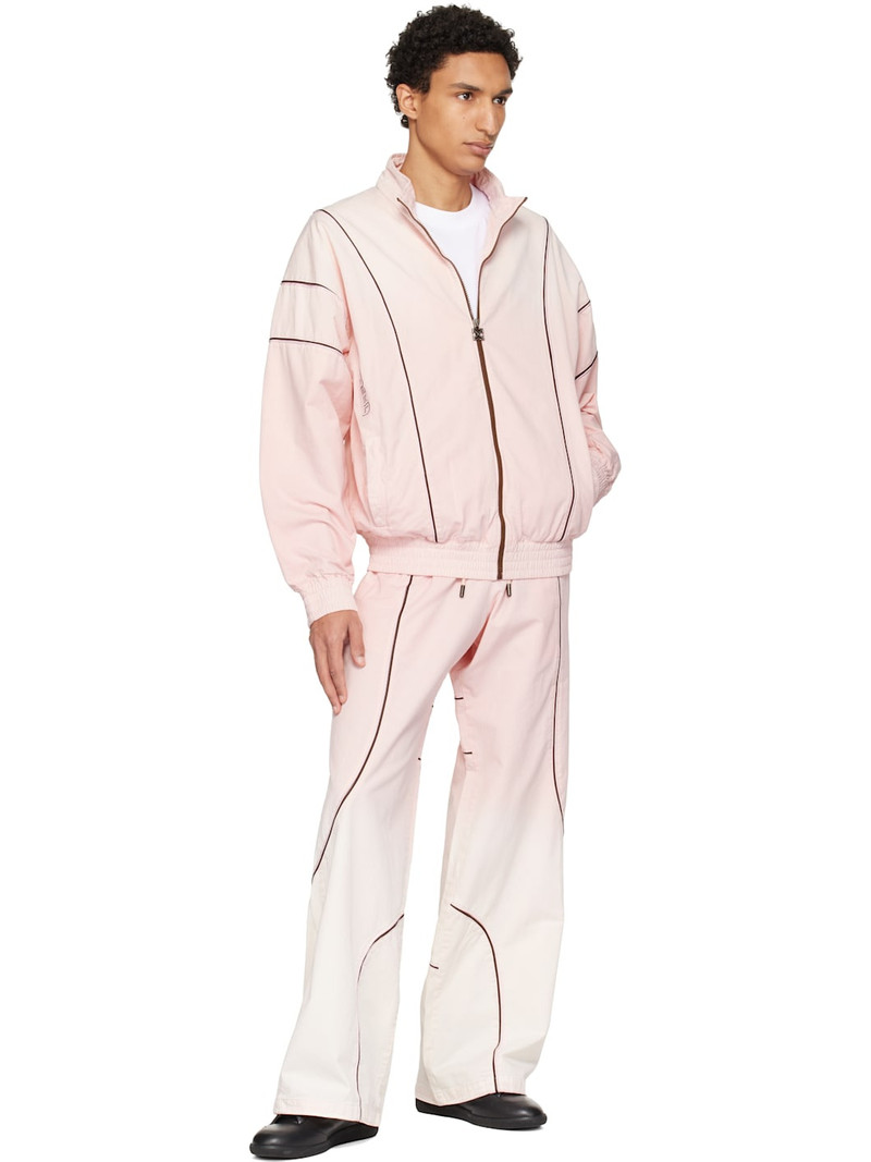 Off-White Pink Garment Dye Slouchy Track Pants outlook