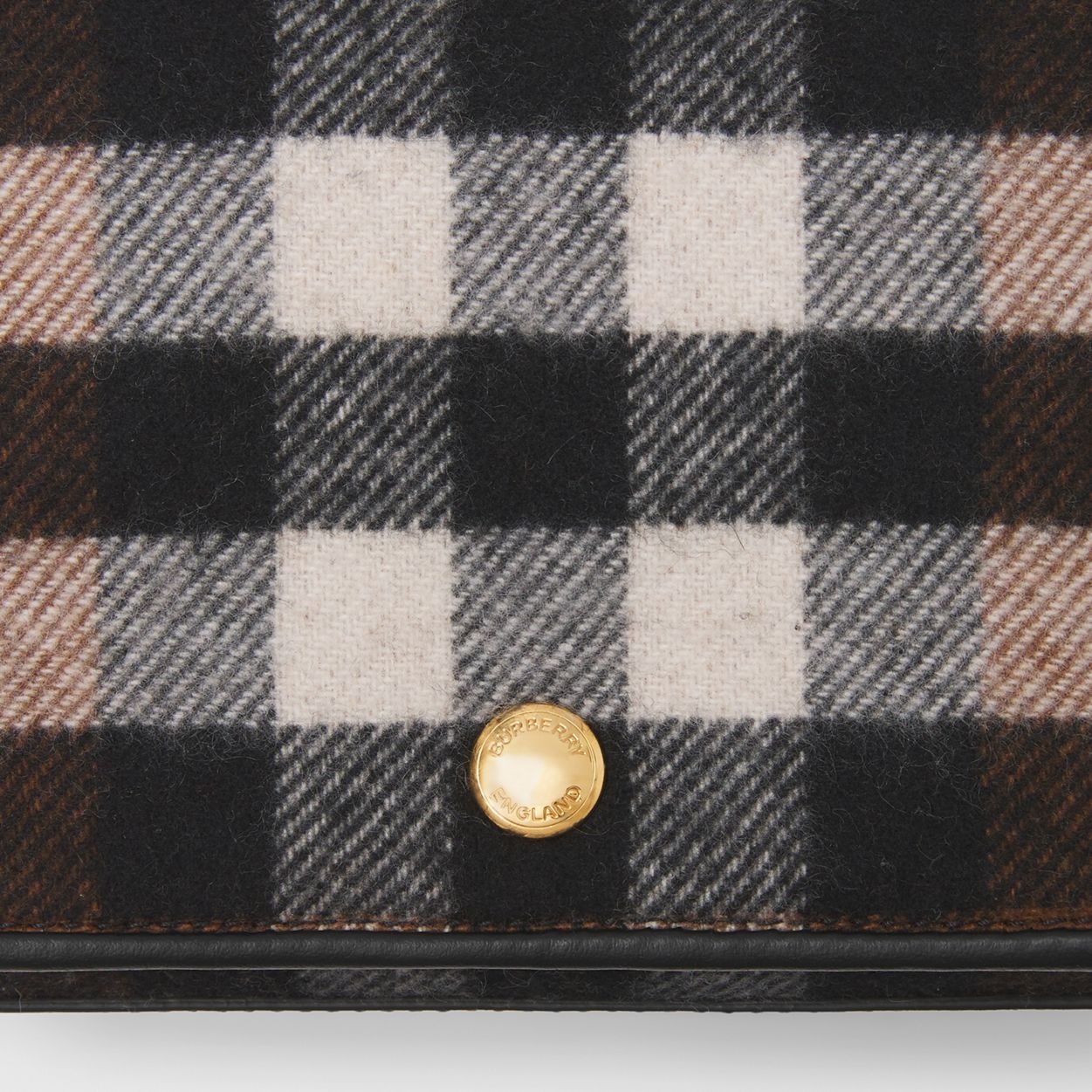 Small Check Cashmere Crossbody Bag - 2