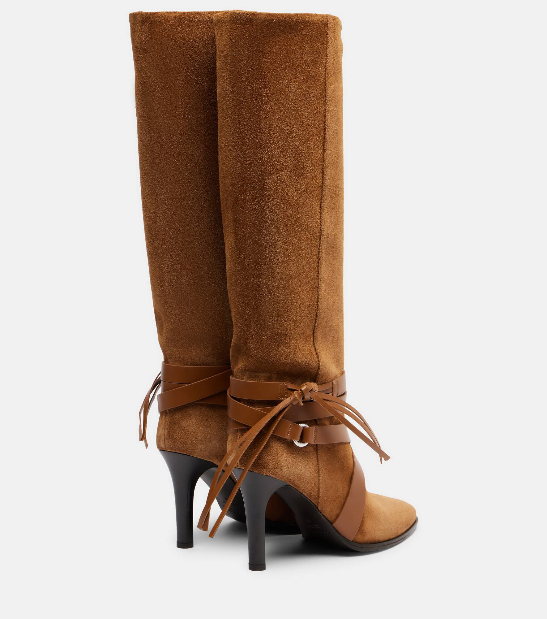 Alanui 90 suede knee-high boots - 2