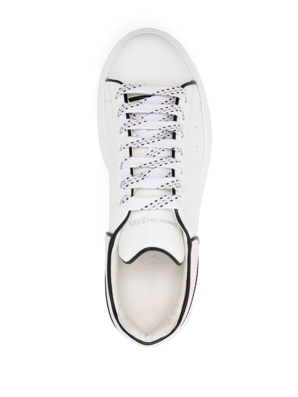 Alexander McQueen Oversized low-top leather sneakers - White