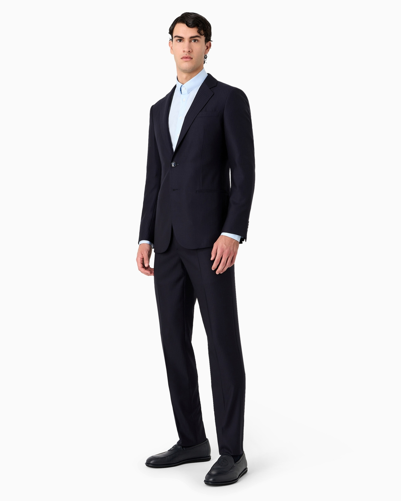 Manhattan Line single-breasted suit in pinstripe virgin wool - 2