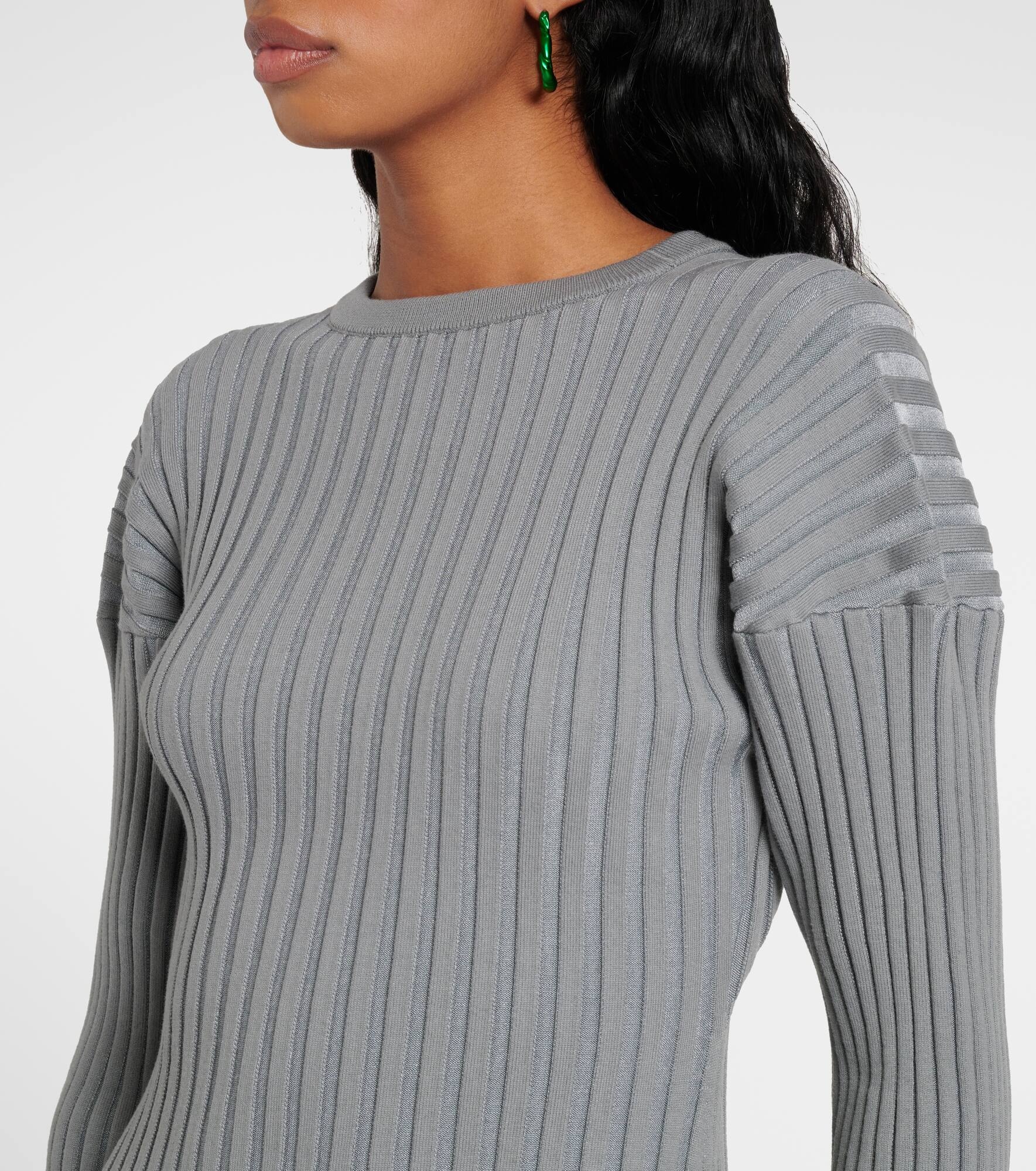 Ribbed-knit maxi dress - 4