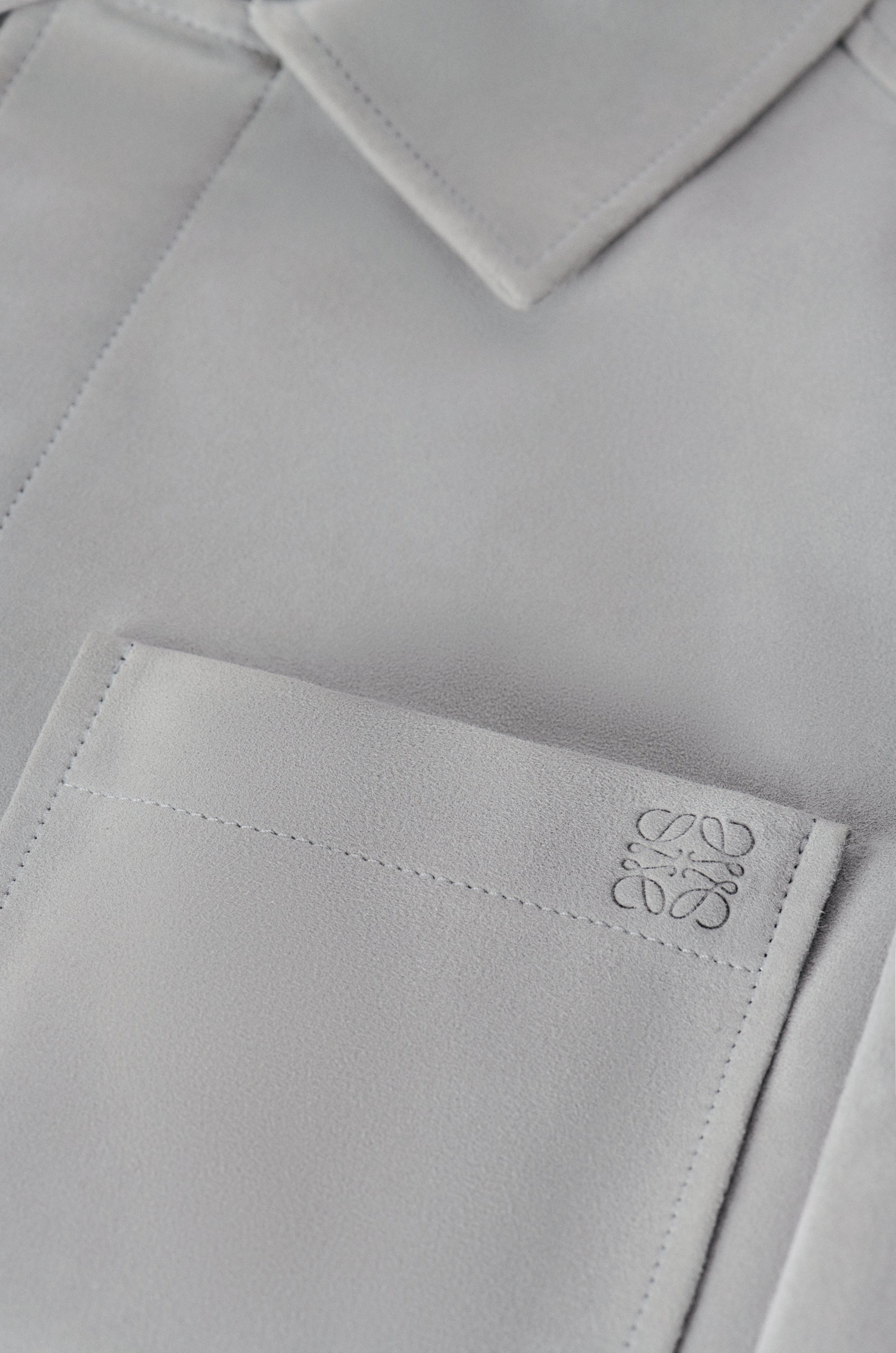Overshirt in suede lambskin - 6