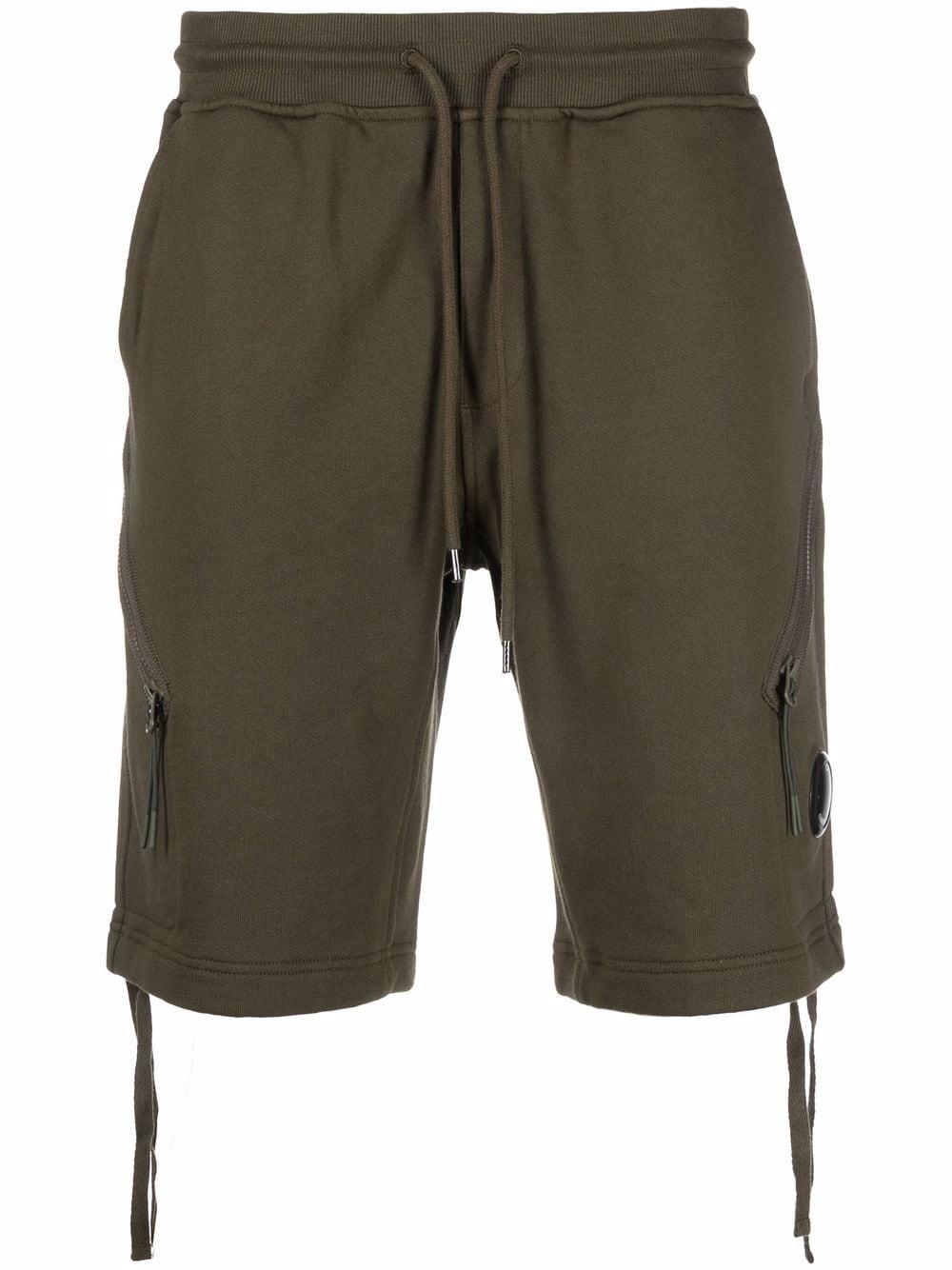 zip-pocket track shorts - 1