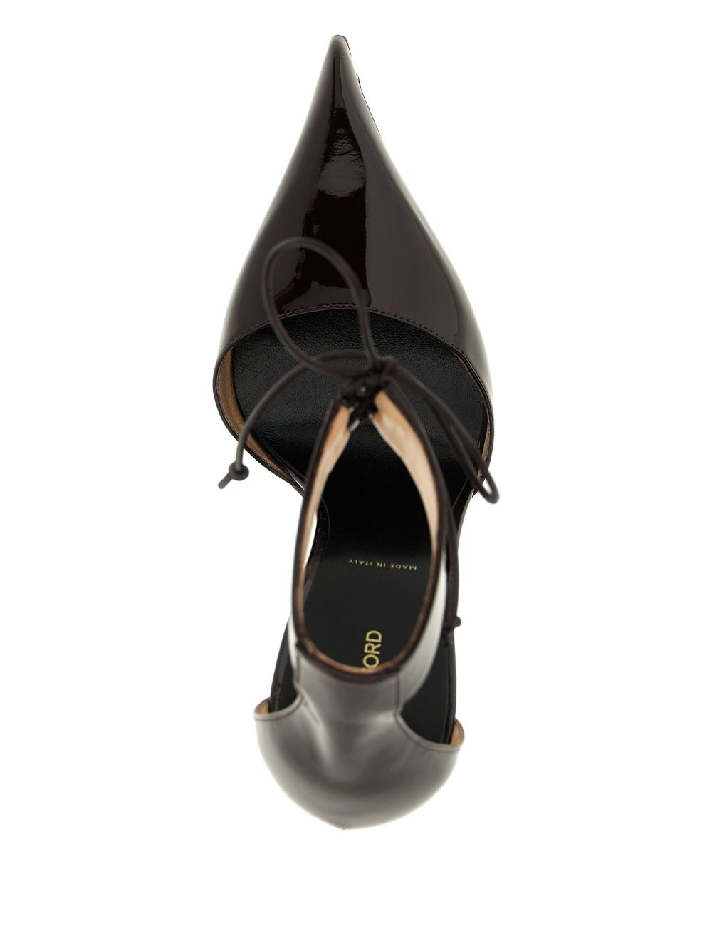 105mm patent-finish leather pumps - 4