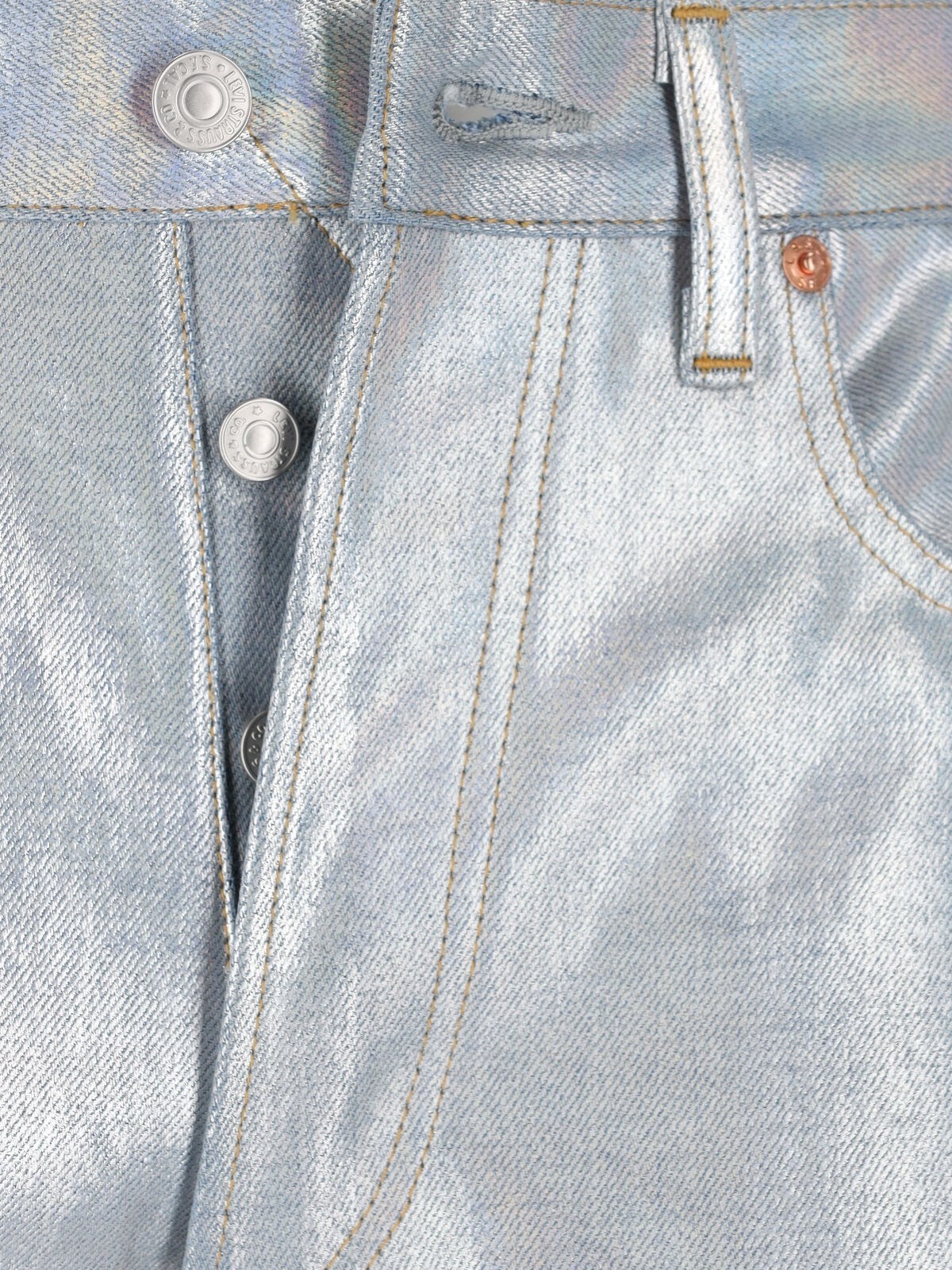 X LEVI'S STRAUSS LOGO STRAIGHT JEANS - 5