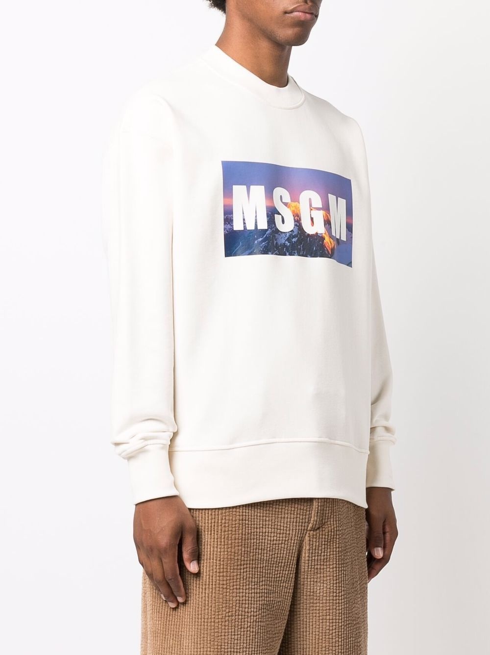 sunset-logo print sweatshirt - 3