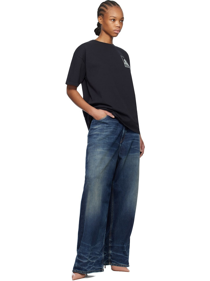 Rhude Black Moonlight Badge T-shirt outlook