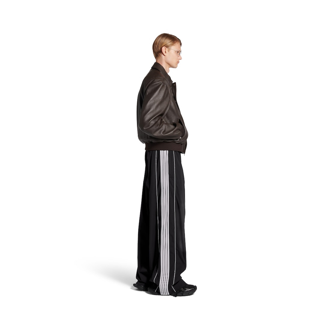 Men's Large Tracksuit Pants in Black - 3