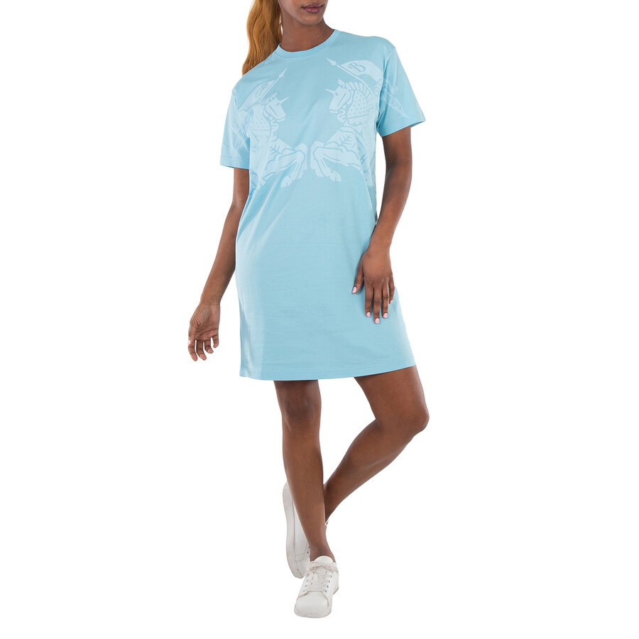 Burberry Connie Mirrored EKD Print Cotton T-Shirt Dress - 2