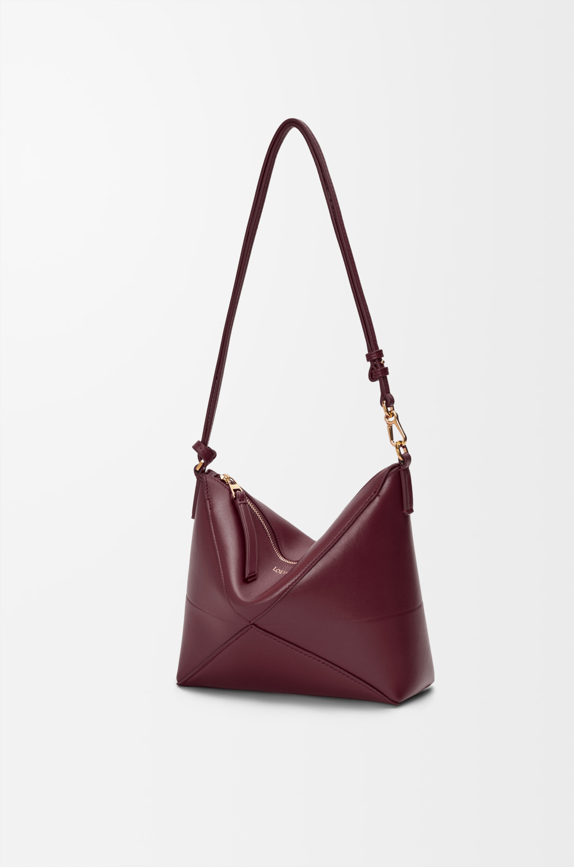Puzzle Fold pouch in shiny nappa calfskin - 4