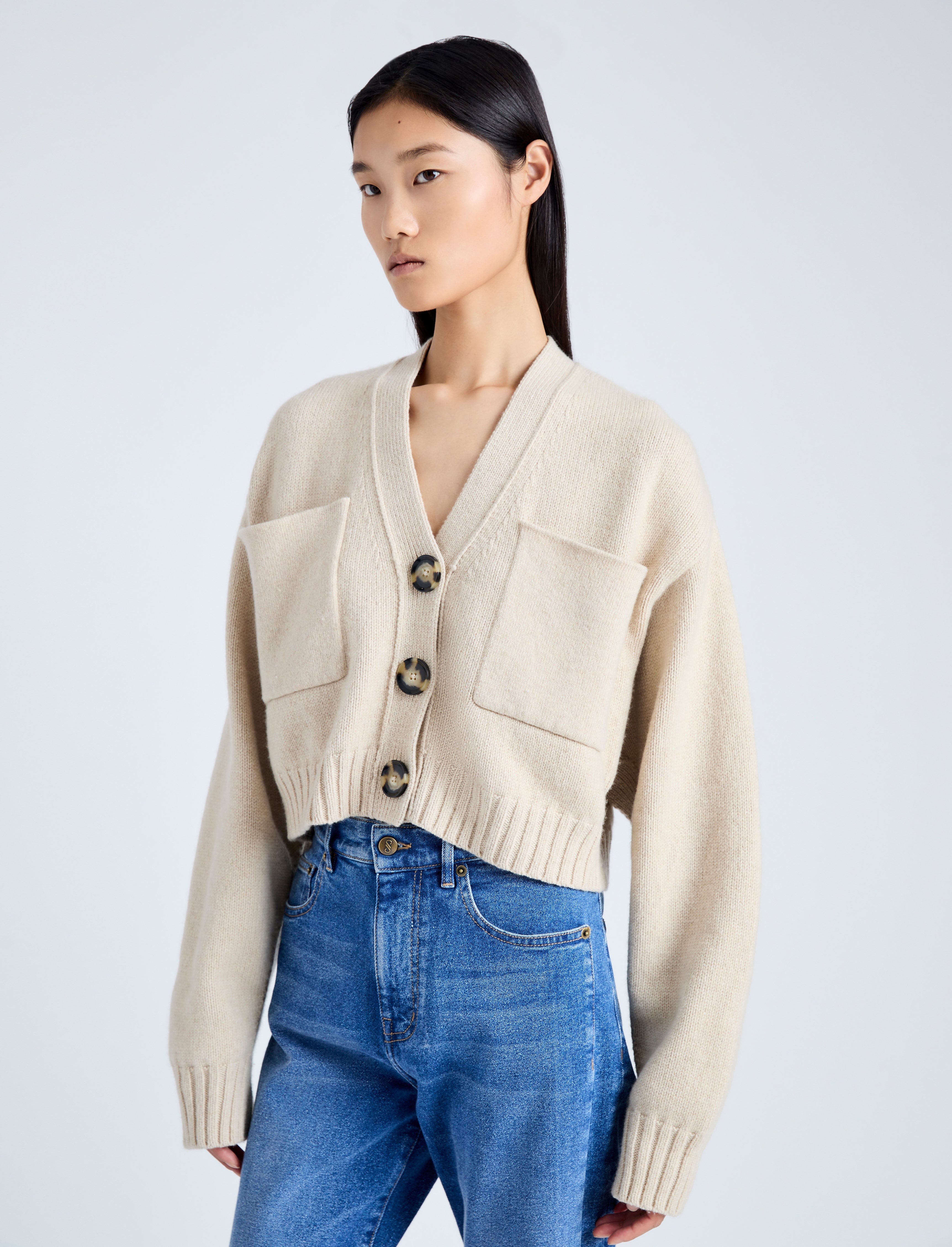 Sofia Cardigan in Eco Cashmere - 6