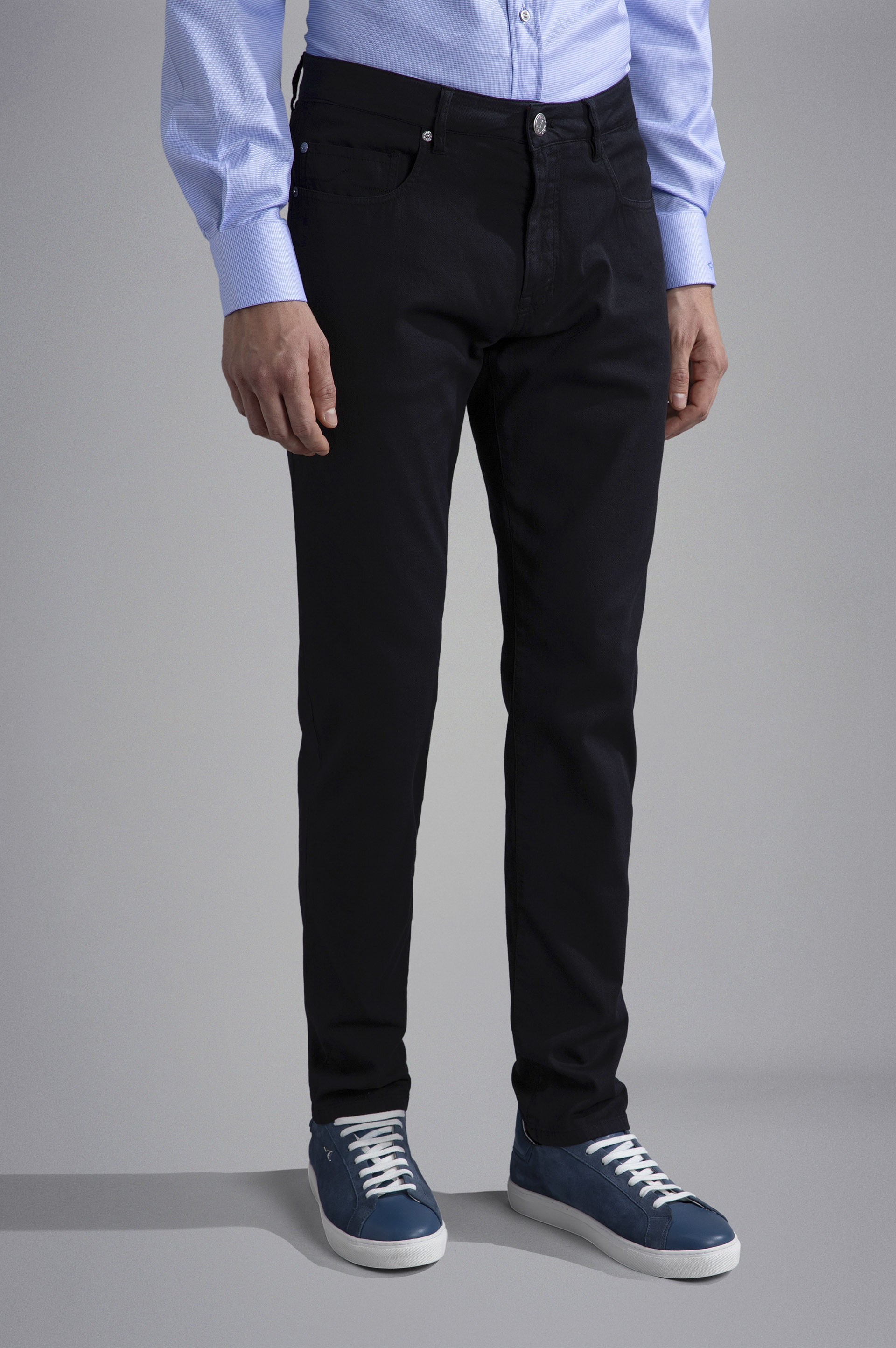 STRETCH COTTON 5 POCKETS TROUSERS - 6