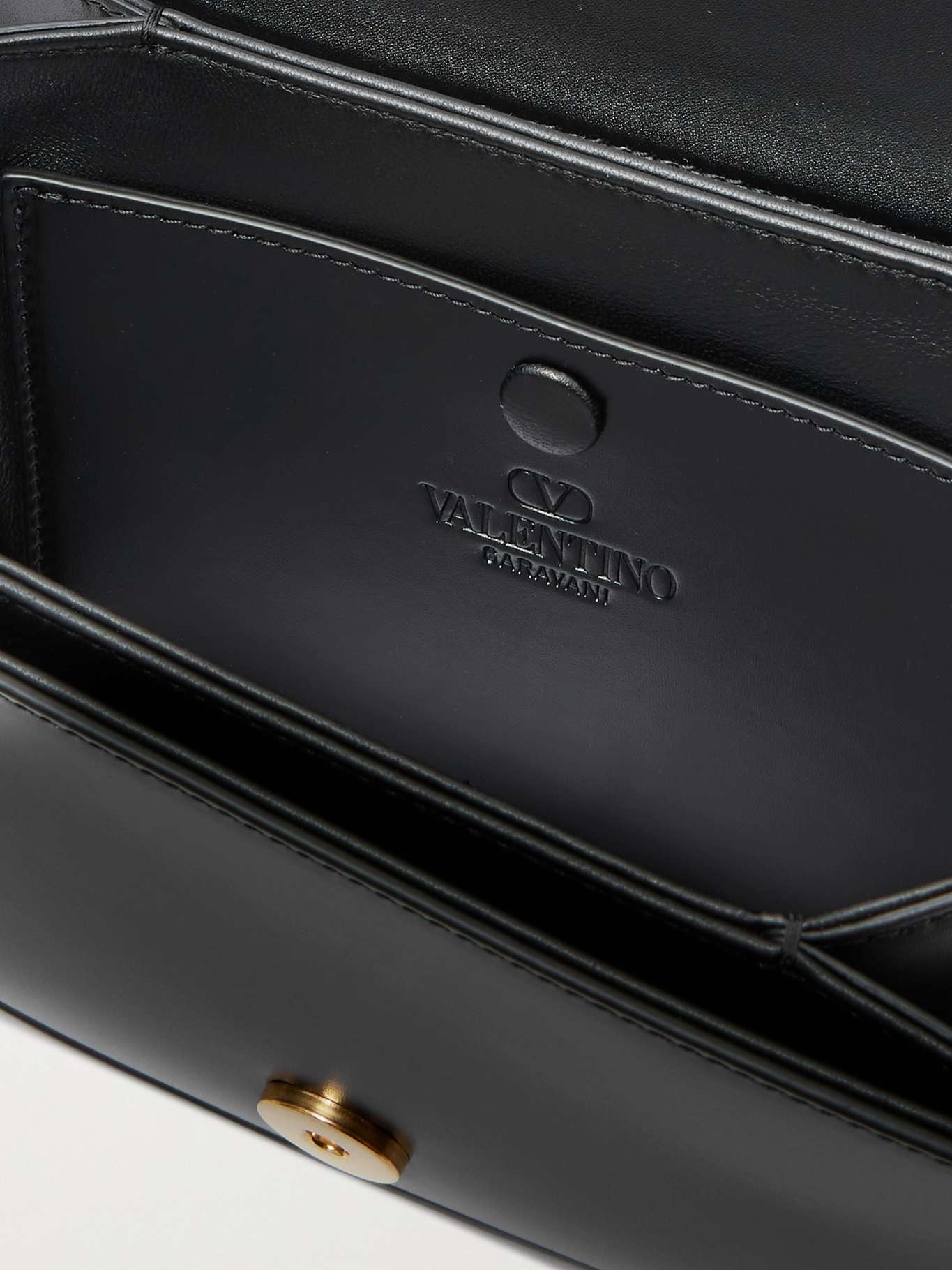 9to5 small leather shoulder bag Black - 5