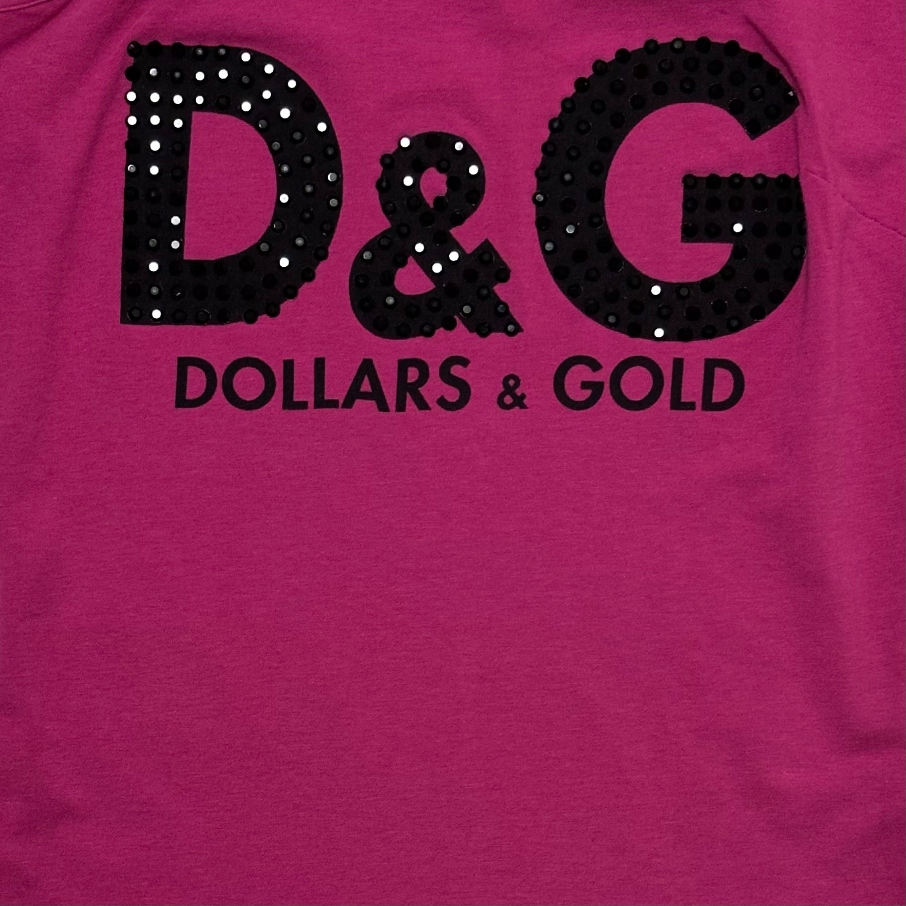 D&G - D&G Fall Winter 2001 "D&G DOLLARS & GOLD" Rhinestone Logo One Shoulder Top - 3