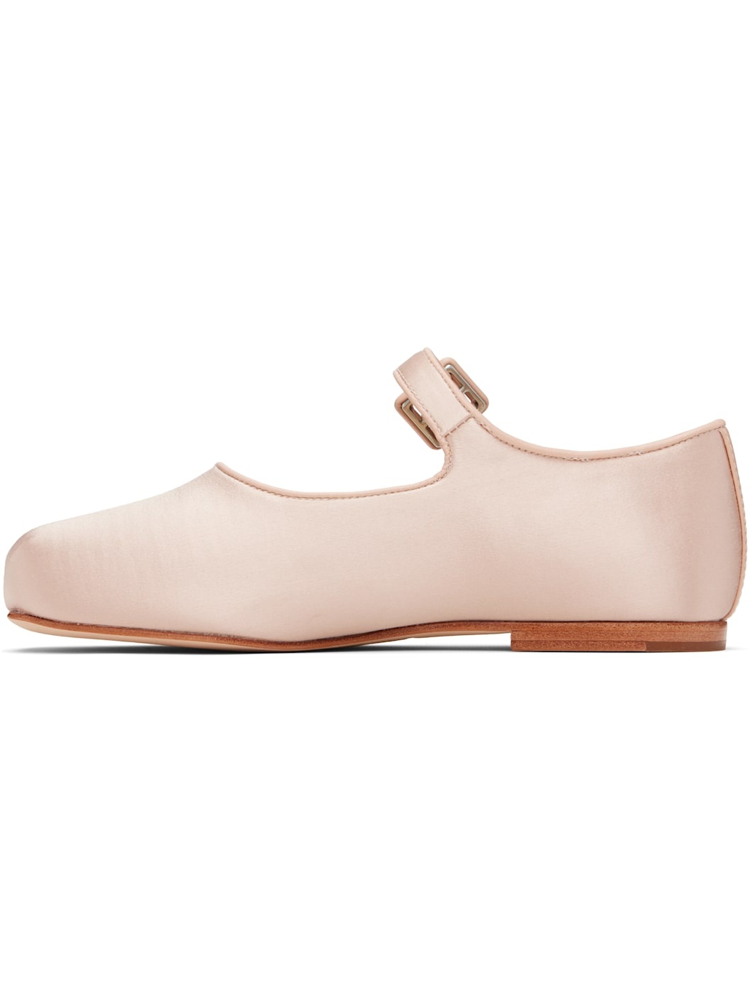 Pink Mary Jane Pointe Ballerina Flats - 3