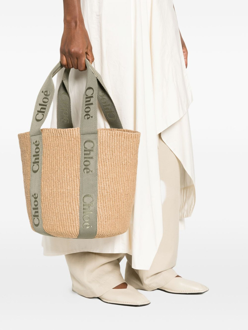 Chloé large logo-strap tote bag outlook