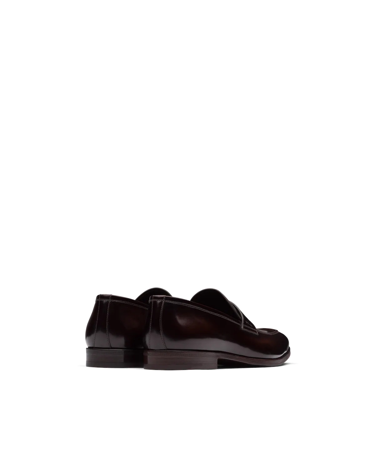 Brushed leather loafers - 4