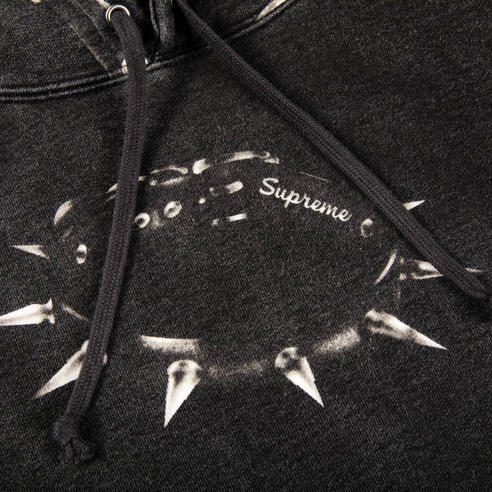 Supreme Studded Collars Hooded Sweatshirt 'Black' - 2