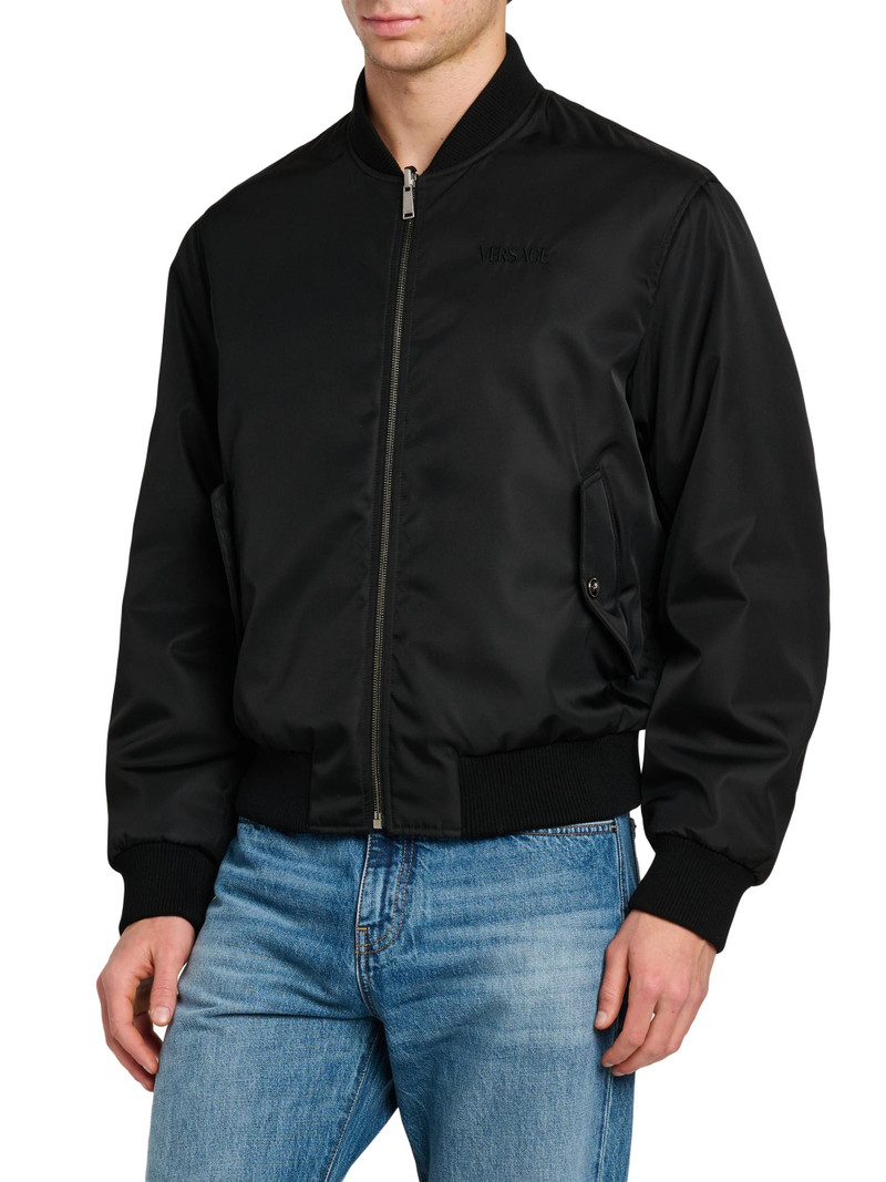 Men's Barocco Mythic Reversible Twill Jacket - Black Petrol Blue 4